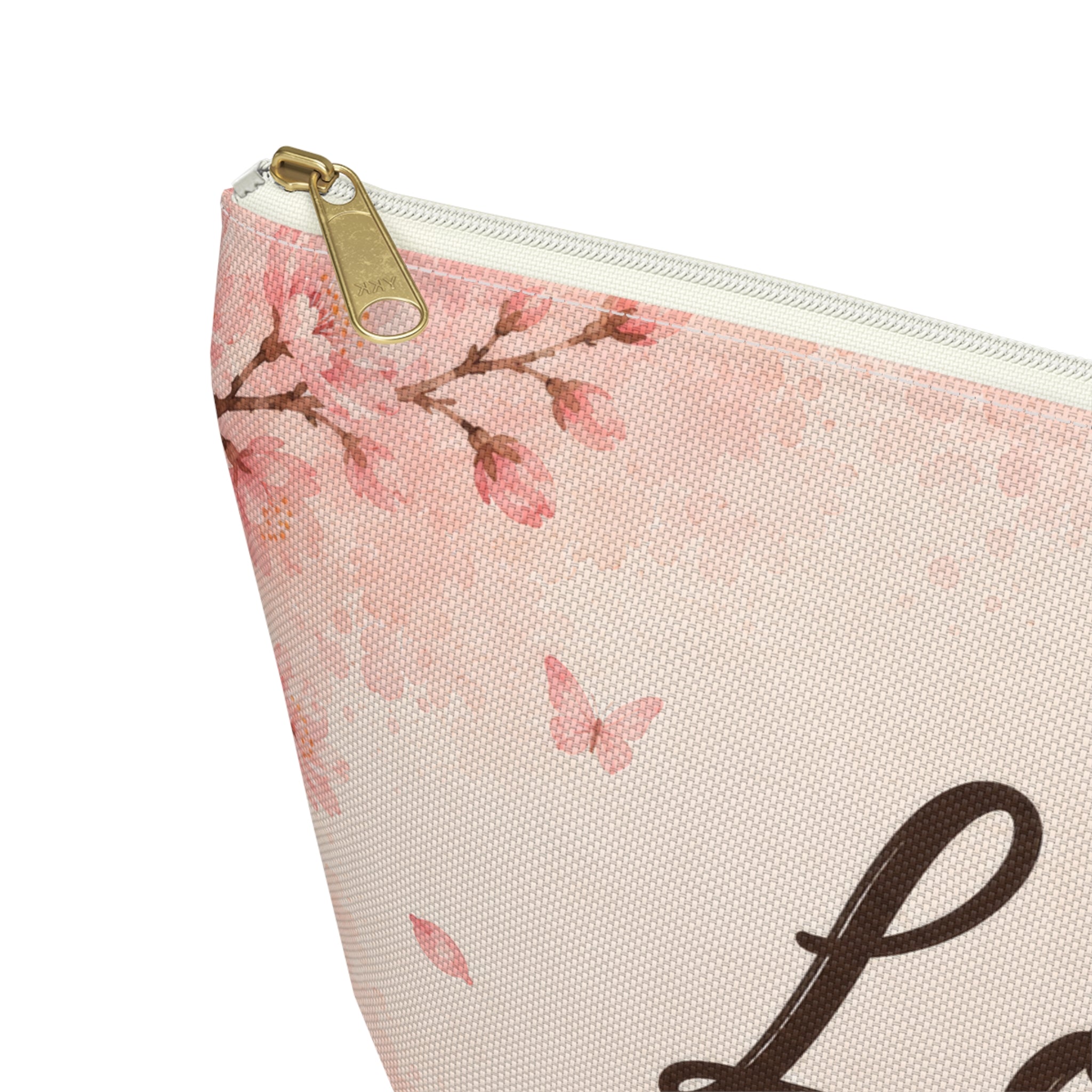 Love Yourself Floral Accessory Pouch