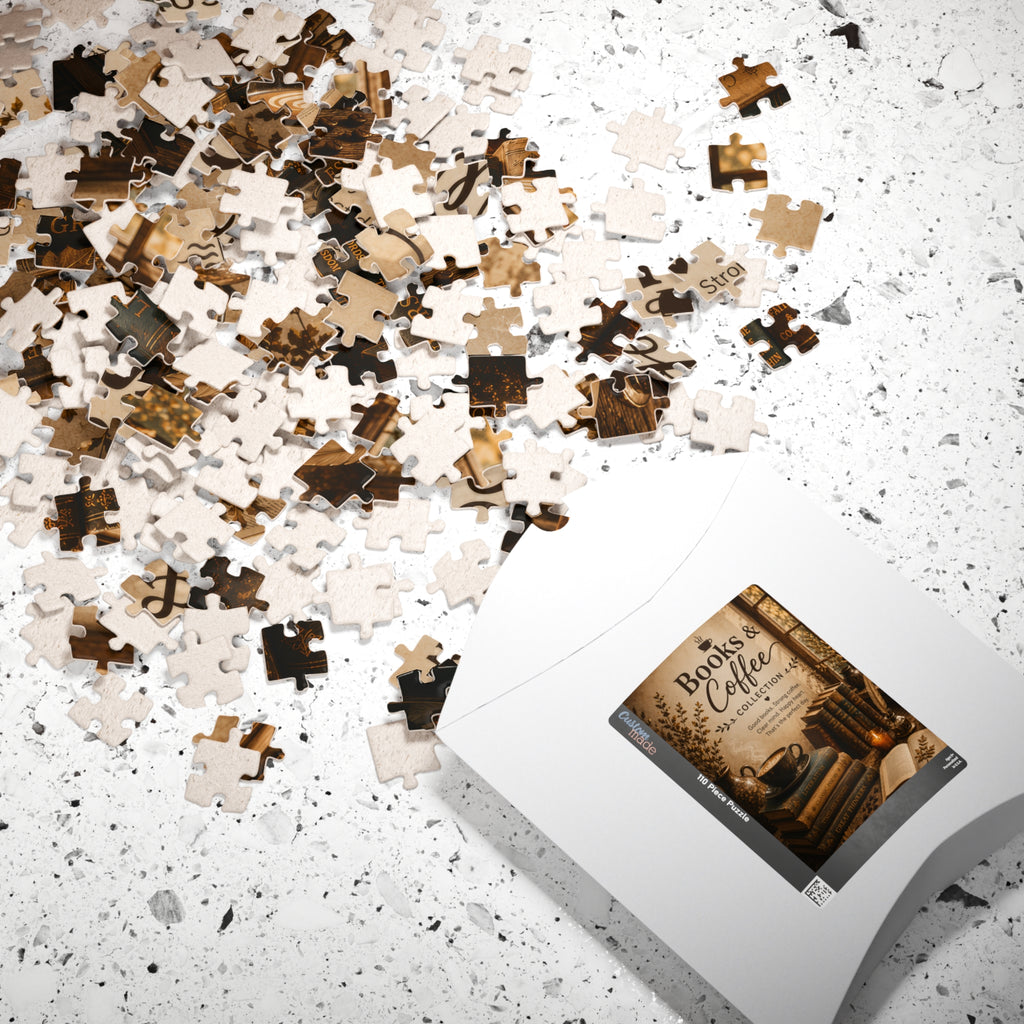 Books & Coffee Jigsaw Puzzle — Cozy Reading Room 110/252/520/1014‑Piece