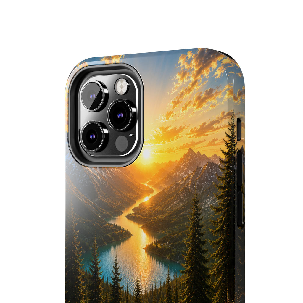 Adventure Awaits Phone Case — Scenic Mountain Landscape Protective Case