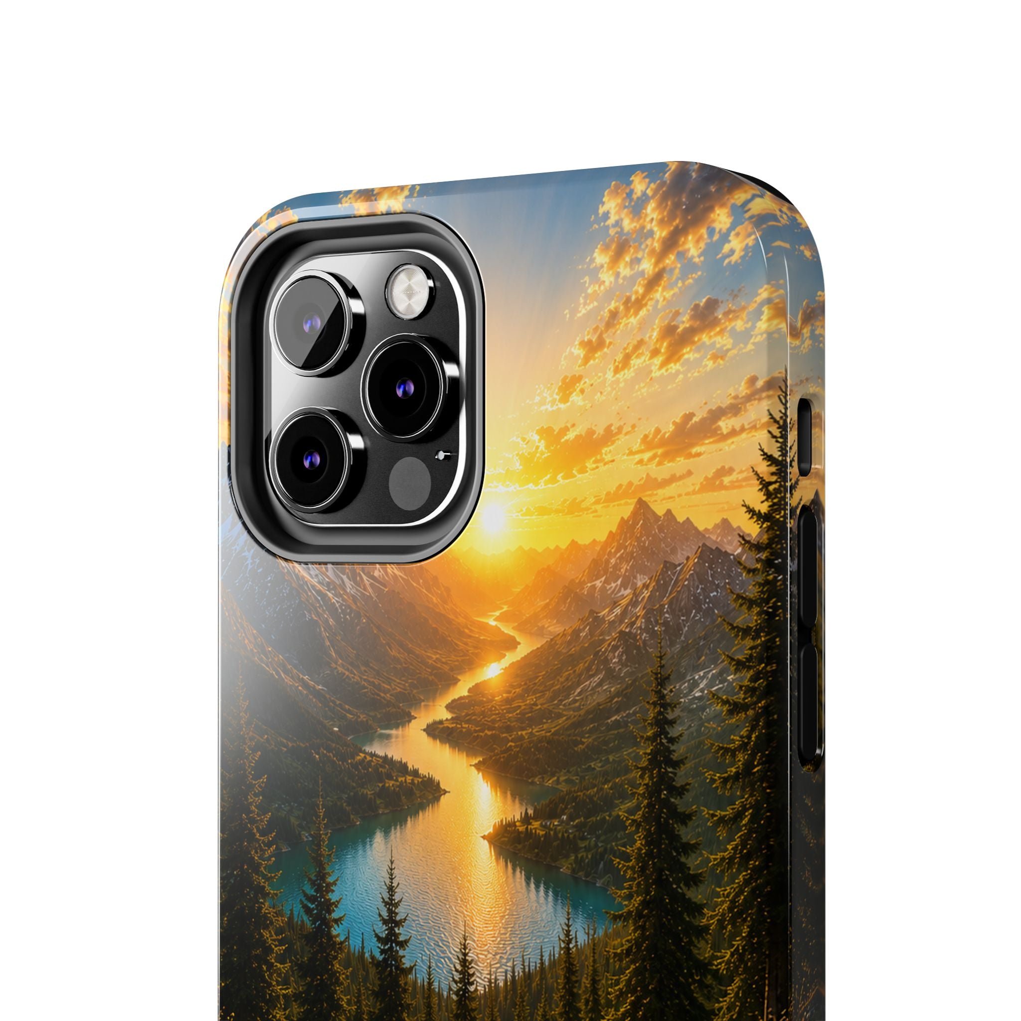 Adventure Awaits Phone Case — Scenic Mountain Landscape Protective Case