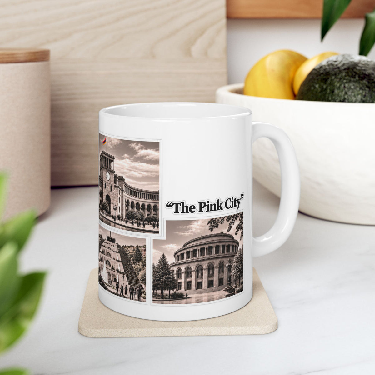 Yerevan Photo Collage Ceramic Mug – Armenian Souvenir Gift (11oz & 15oz)