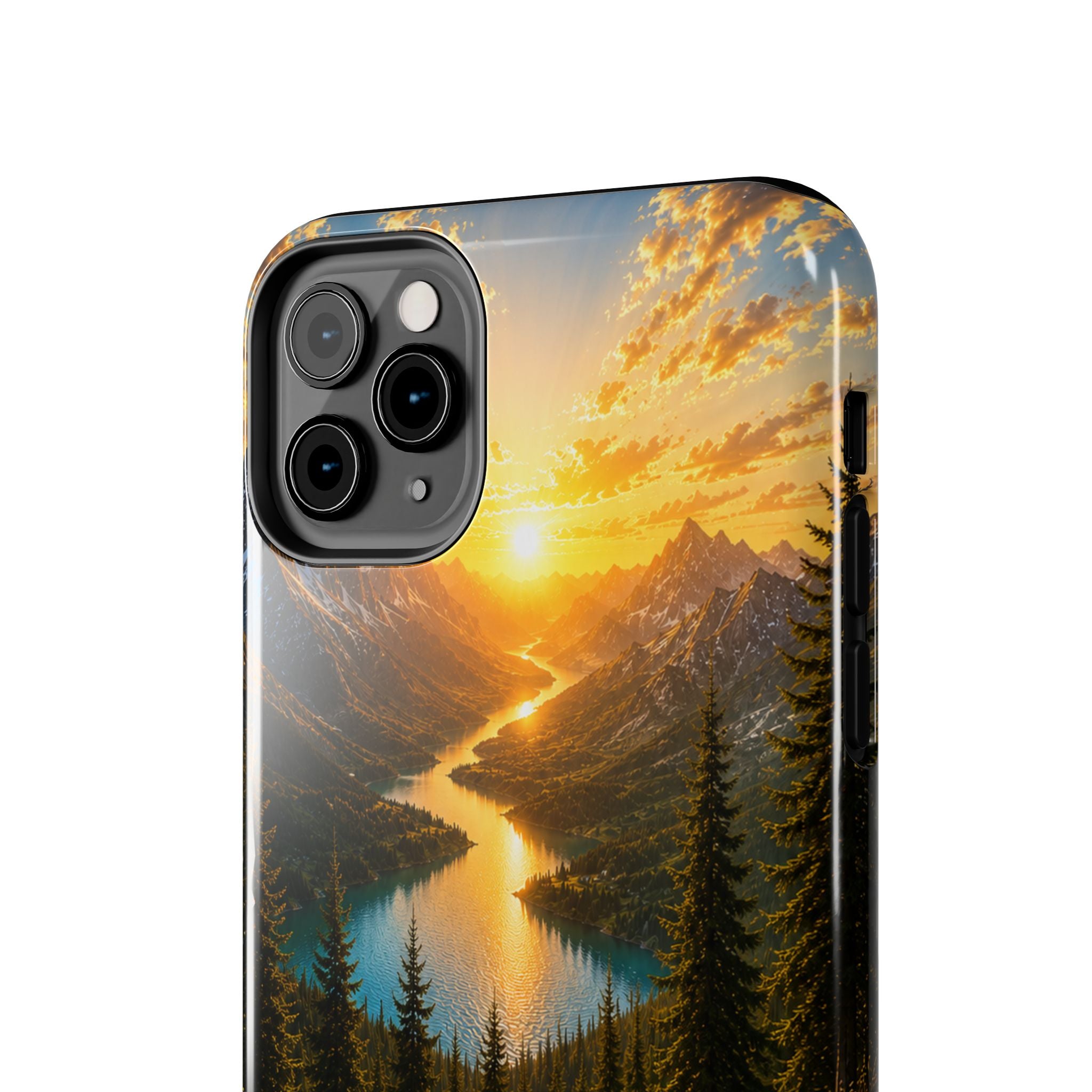 Adventure Awaits Phone Case — Scenic Mountain Landscape Protective Case