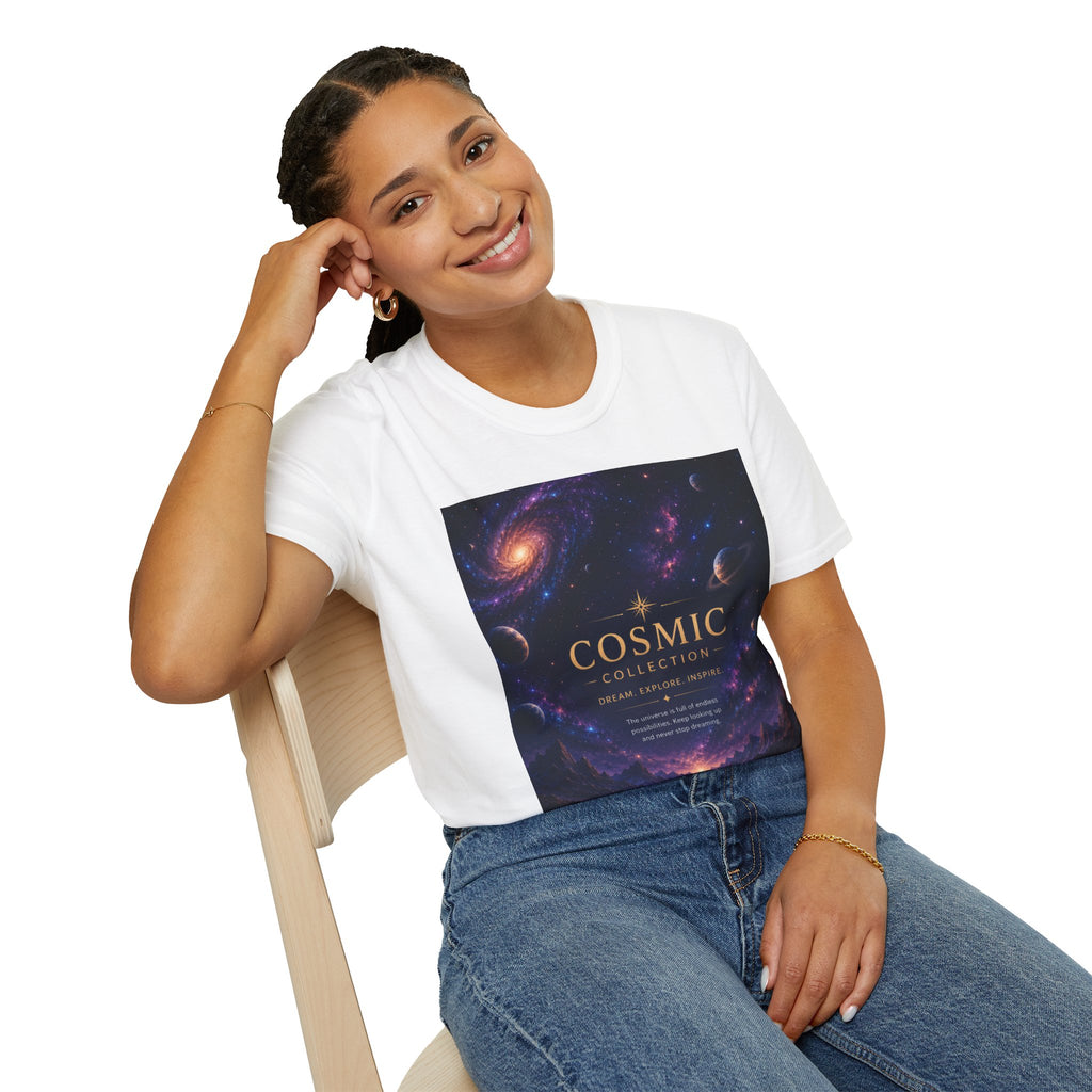 Cosmic Collection Galaxy Tee — 'COSMIC' Space Nebula Graphic T-Shirt