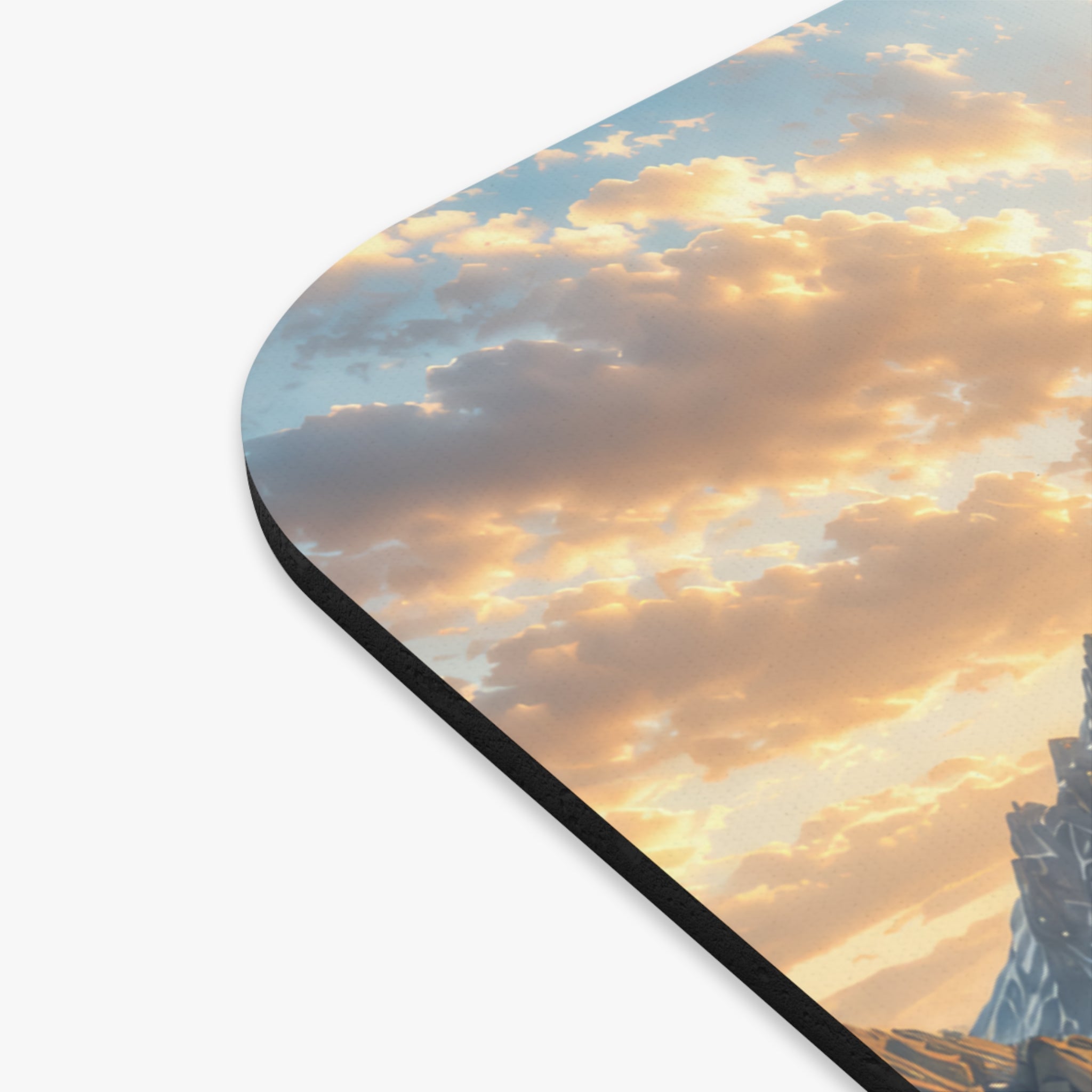 Adventure Awaits Mouse Pad – Scenic Mountain Sunrise Desk Accessory | Planet of Thoughts