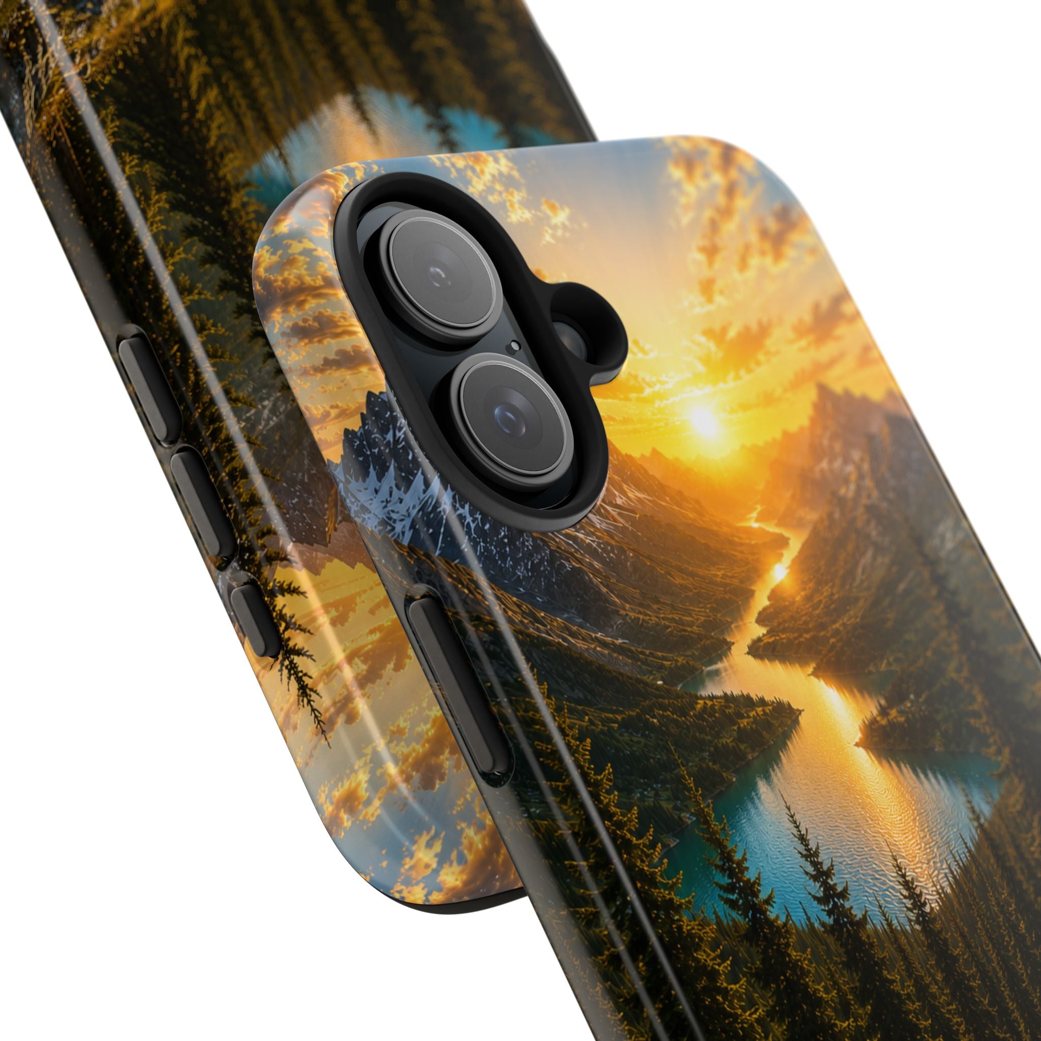 Adventure Awaits Phone Case — Scenic Mountain Landscape Protective Case