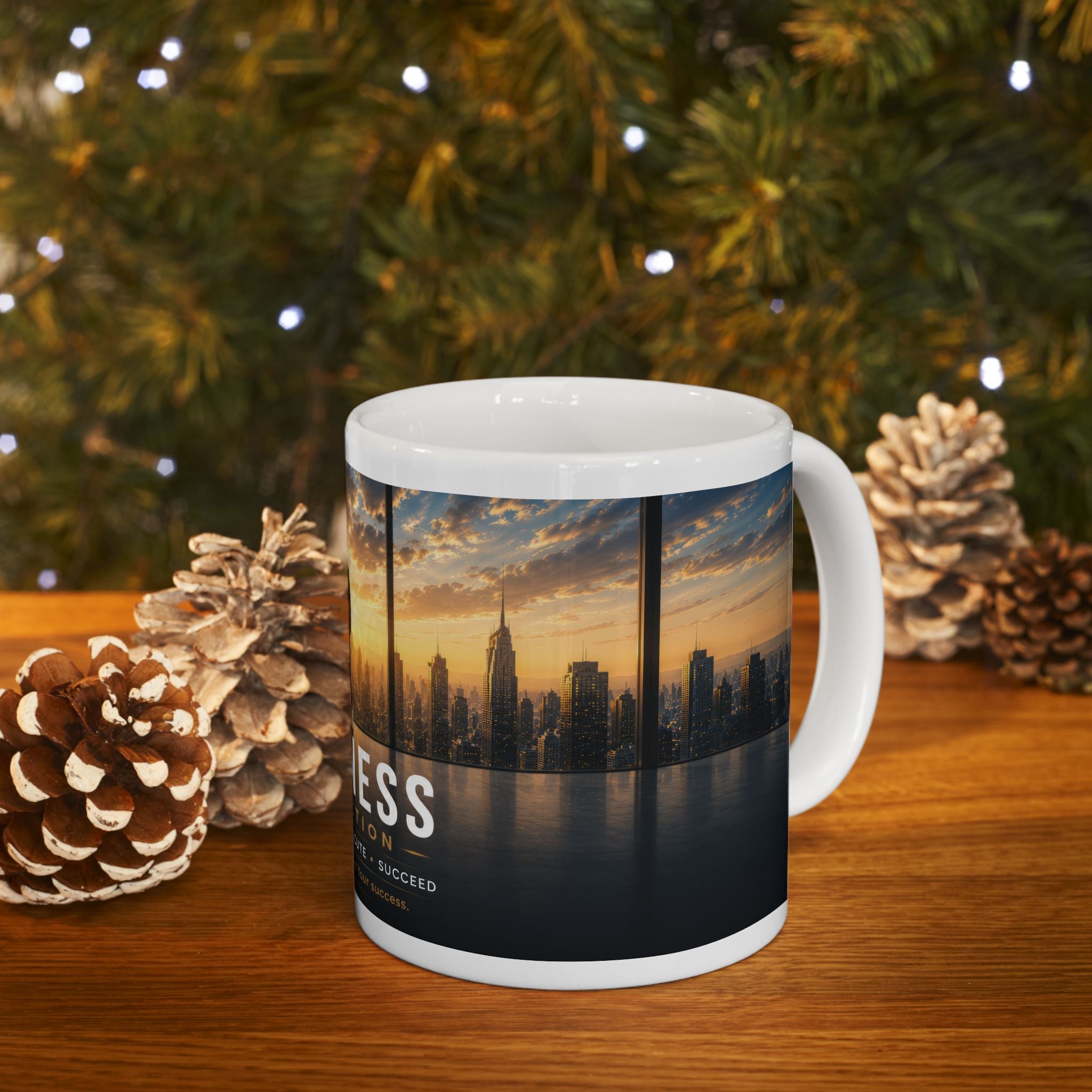 Business Ceramic Mug (11oz, 15oz) | Office Coffee Mug | Planet of Thoughts