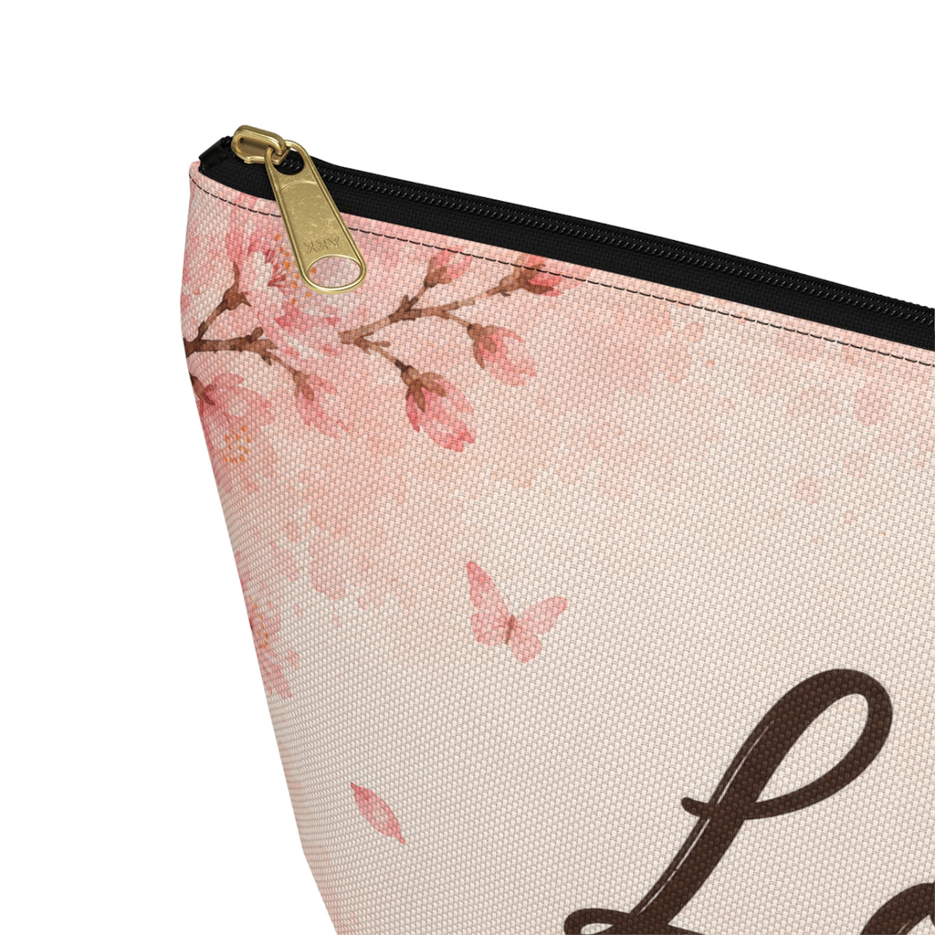Love Yourself Floral Accessory Pouch