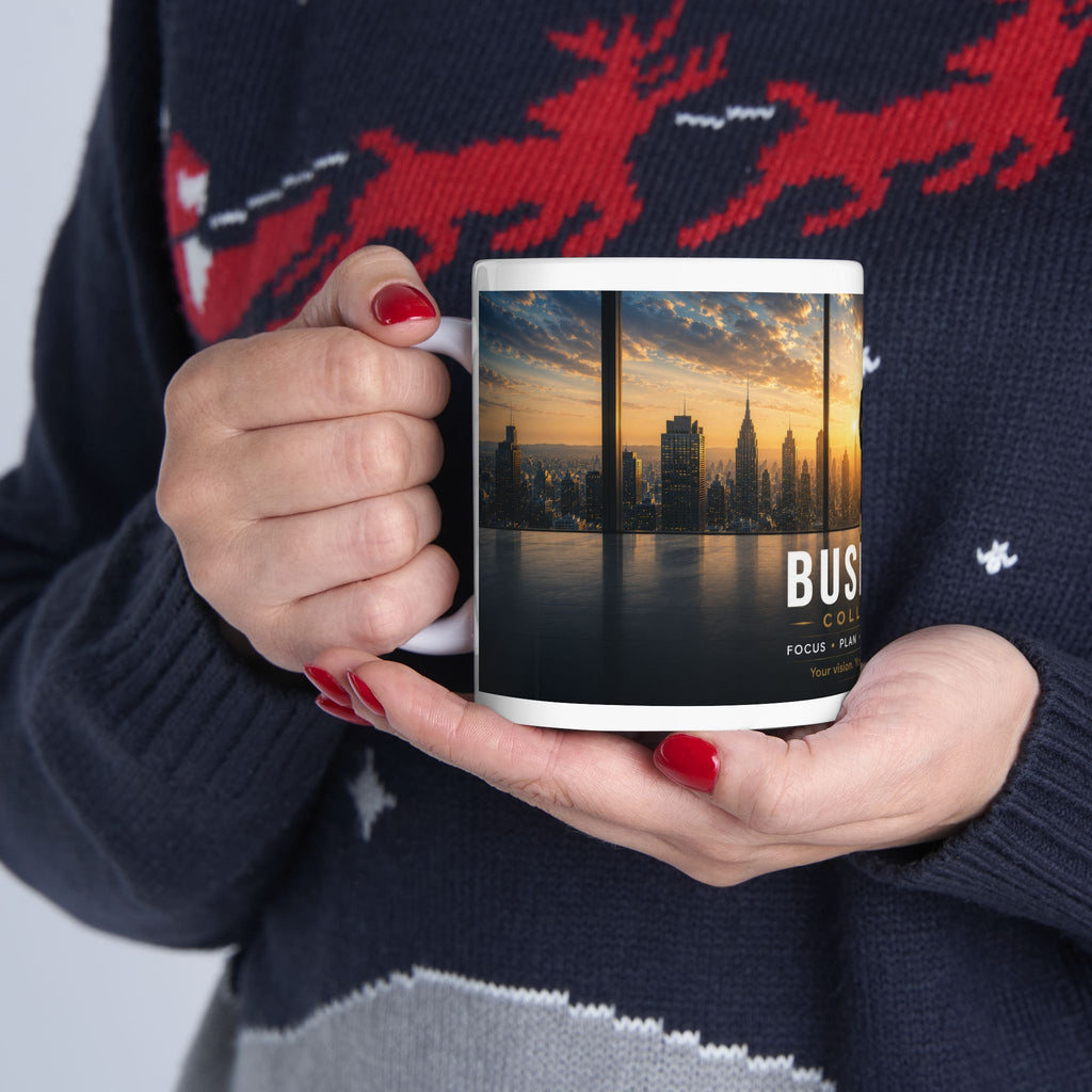 Business Ceramic Mug (11oz, 15oz) | Office Coffee Mug | Planet of Thoughts