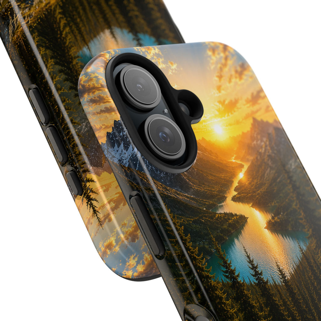 Adventure Awaits Phone Case — Scenic Mountain Landscape Protective Case