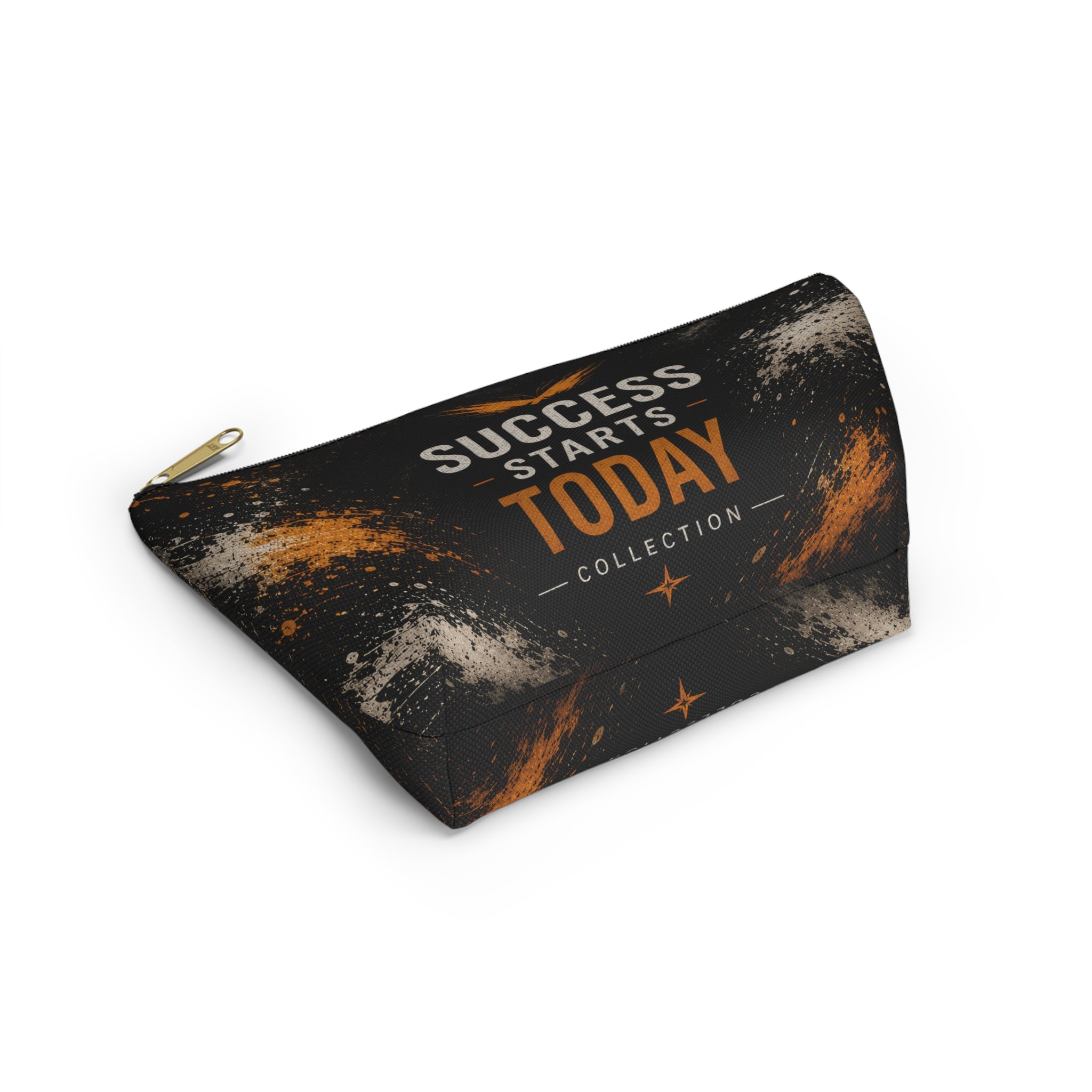 Success Starts Today Accessory Pouch — Motivational T-Bottom Pouch