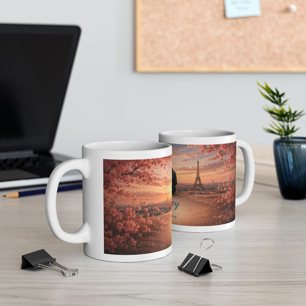 Girl & Boy Ceramic Mug (11oz, 15oz) | Friendship & Love Mug | Planet of Thoughts