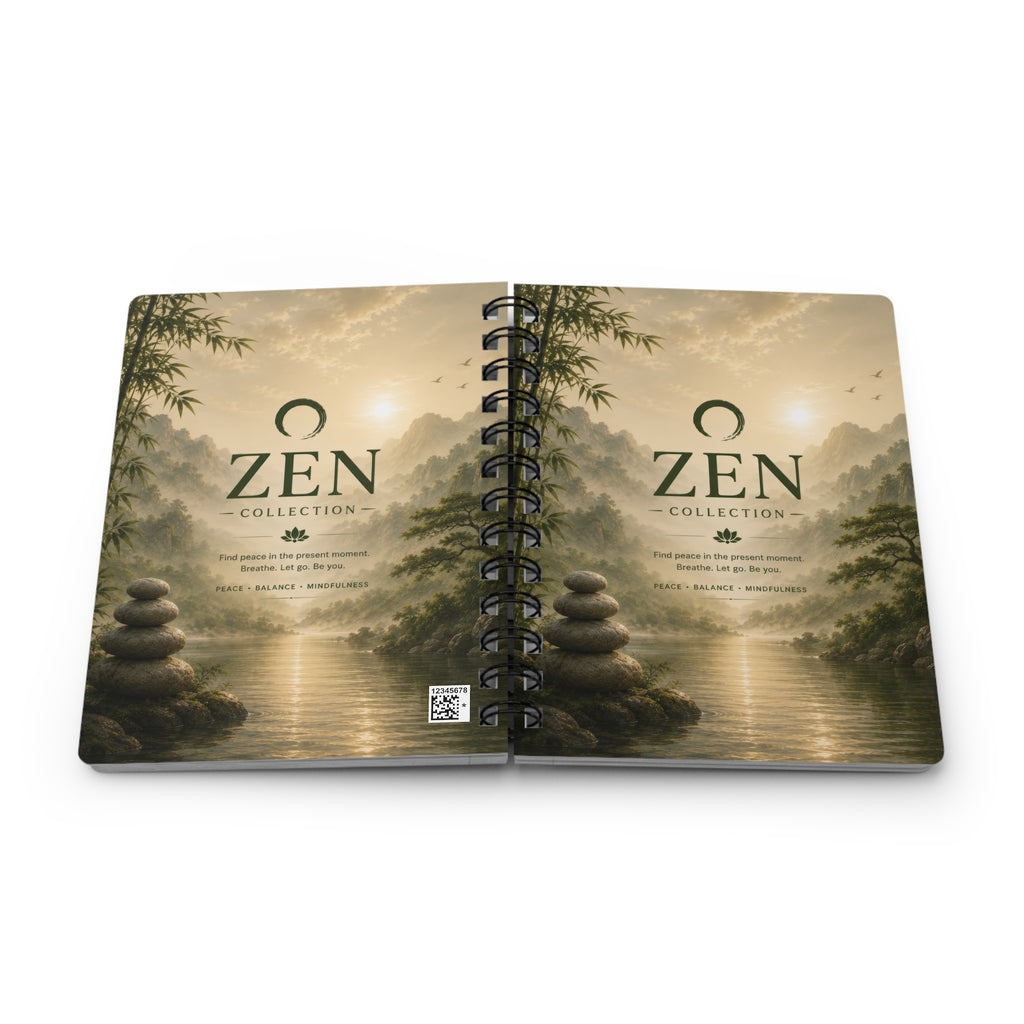 Zen Collection Spiral Journal — Guided Mindfulness Notebook