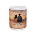 Girl & Boy Ceramic Mug (11oz, 15oz) | Friendship & Love Mug | Planet of Thoughts