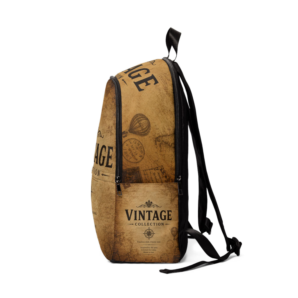 Vintage Collection Backpack — Retro Brown Travel & School Bag