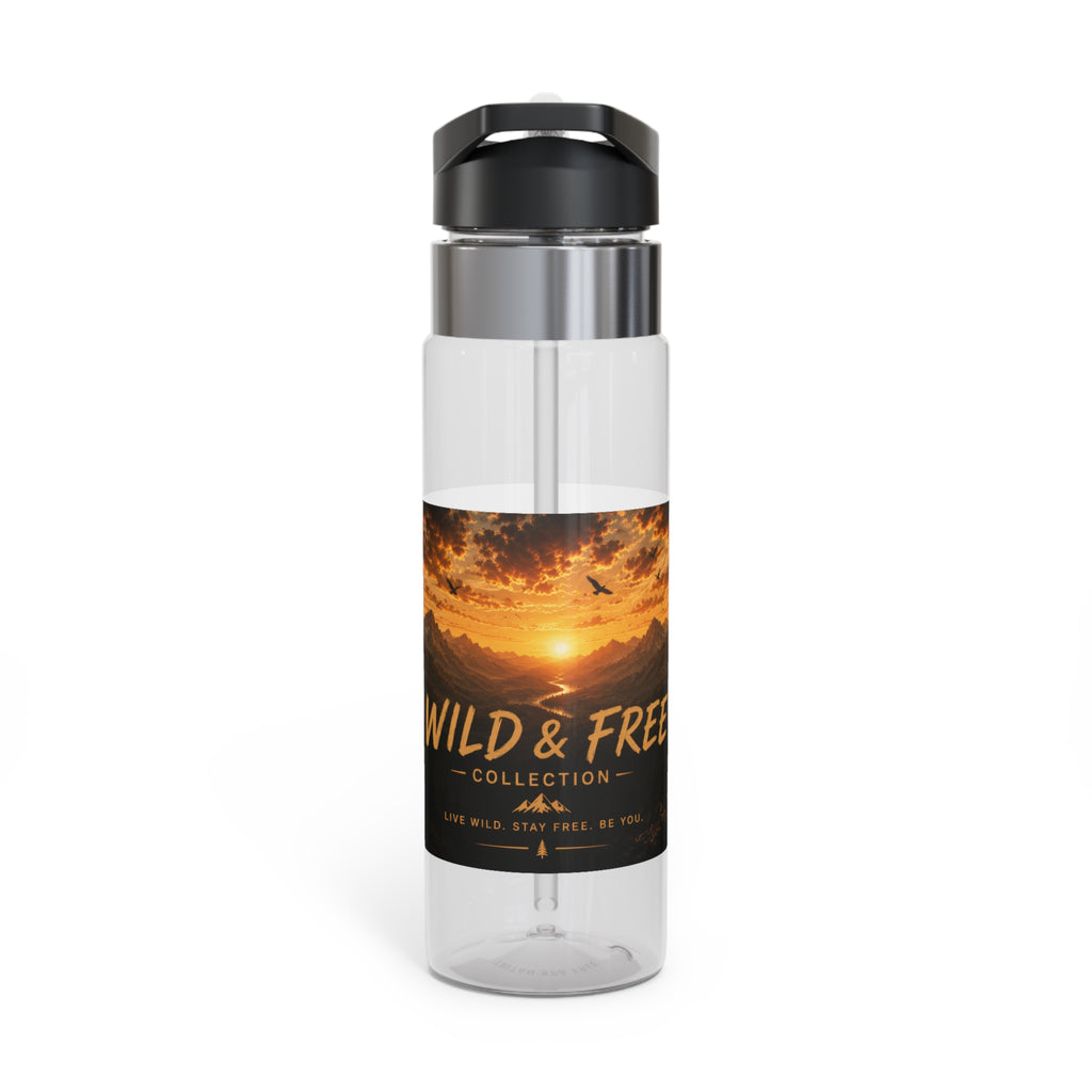 Wild & Free Sunset Mountain Sport Bottle — 20oz Tritan Water Bottle