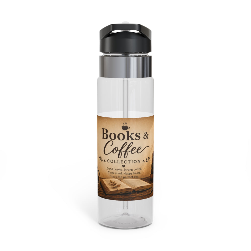Books & Coffee 20oz Tritan Sport Bottle — Vintage Library Coffee Lover Water Bottle