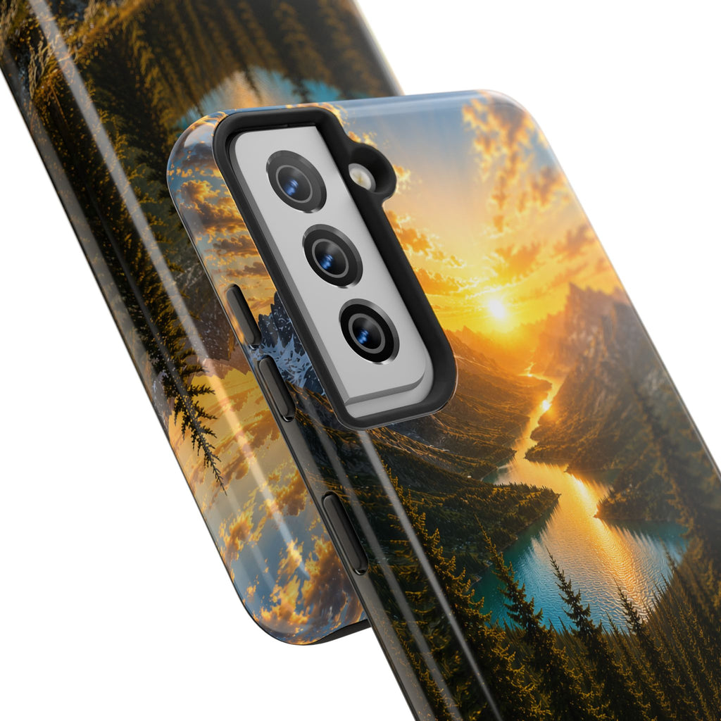 Adventure Awaits Phone Case — Scenic Mountain Landscape Protective Case
