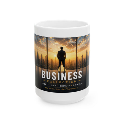 Business Ceramic Mug (11oz, 15oz) | Office Coffee Mug | Planet of Thoughts