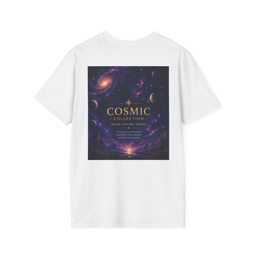 Cosmic Collection Galaxy Tee — 'COSMIC' Space Nebula Graphic T-Shirt