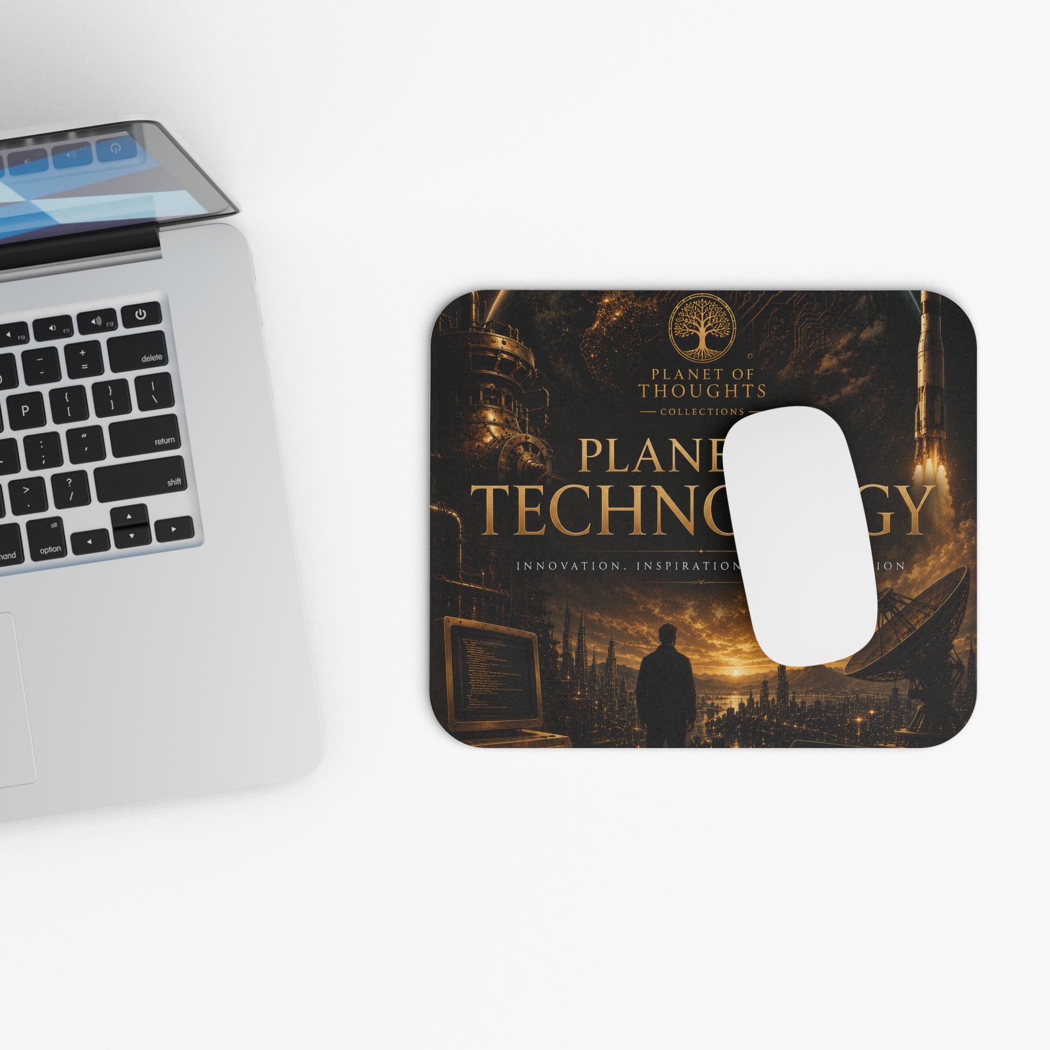 Planet of Technology Mouse Pad — Inspirational Tech Desk Mat