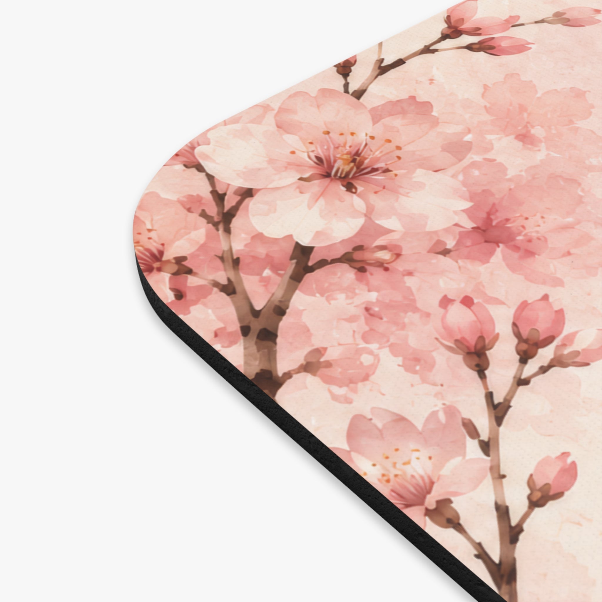 Love Yourself Floral Mouse Pad – Inspirational Cherry Blossom Design | Planet of Thoughts