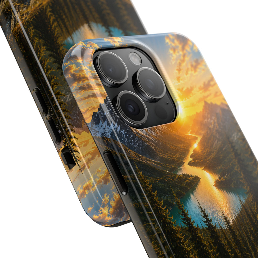 Adventure Awaits Phone Case — Scenic Mountain Landscape Protective Case