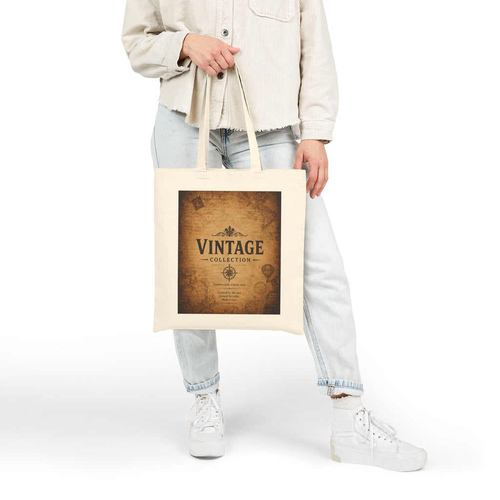 Vintage Map Tote Bag – 'Vintage Collection' Canvas Shopper