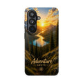 Adventure Awaits Phone Case — Scenic Mountain Landscape Protective Case