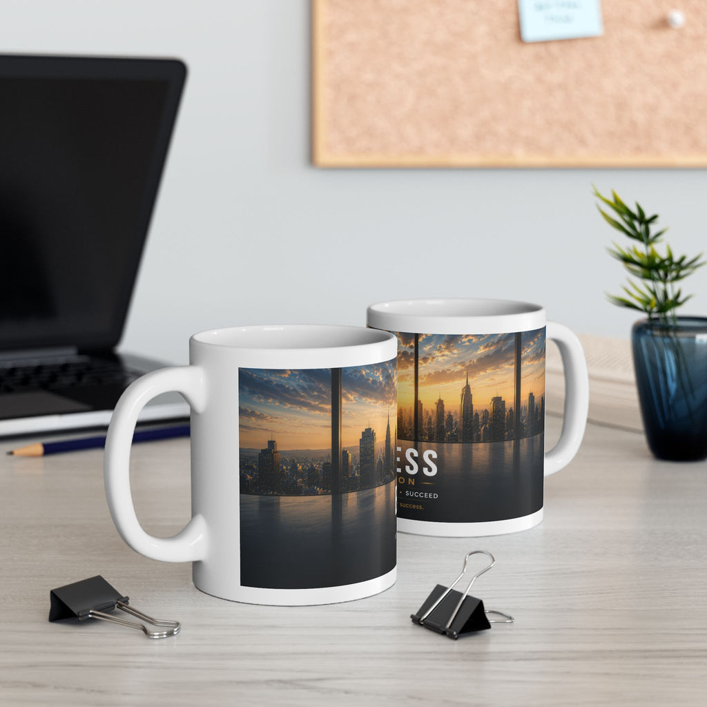 Business Ceramic Mug (11oz, 15oz) | Office Coffee Mug | Planet of Thoughts