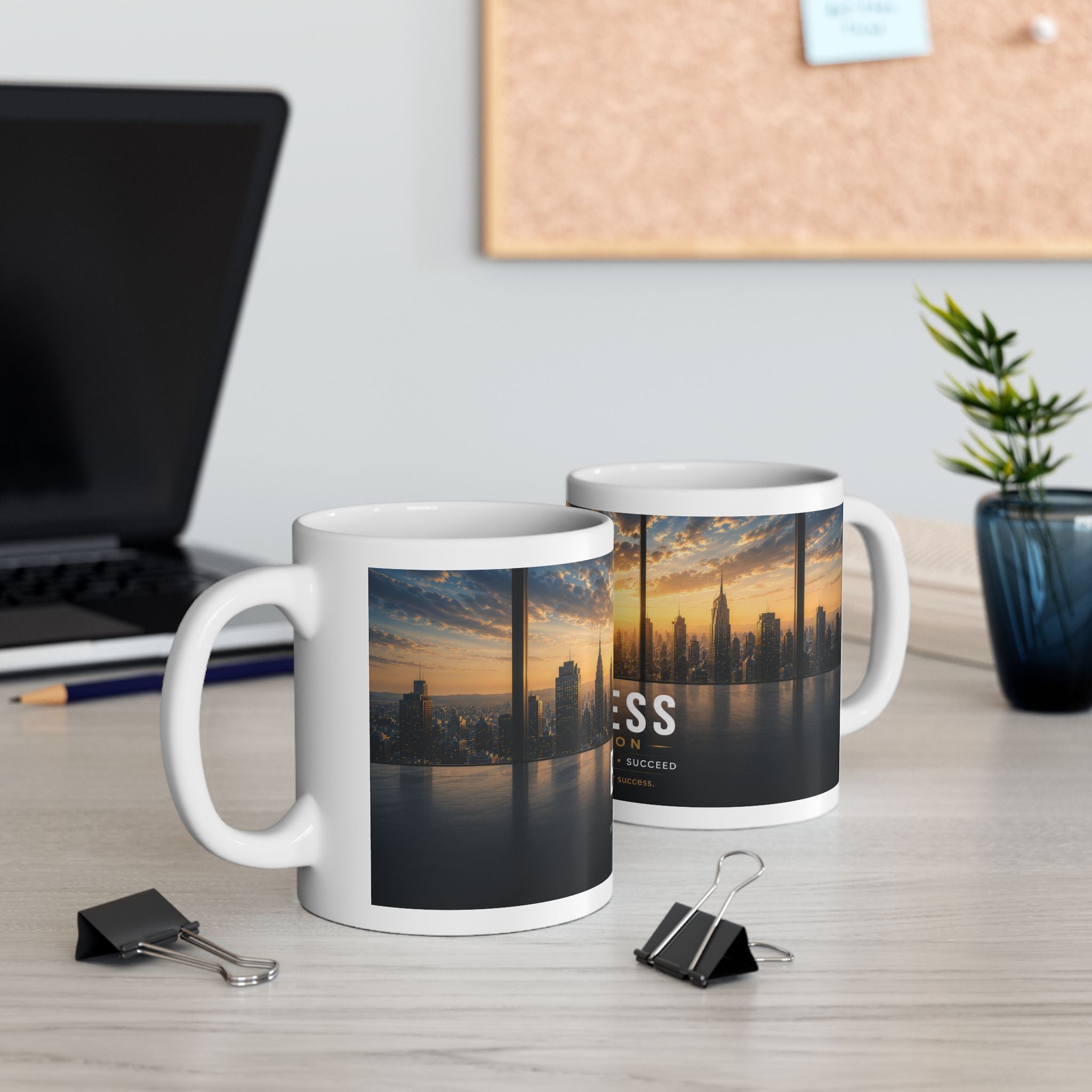 Business Ceramic Mug (11oz, 15oz) | Office Coffee Mug | Planet of Thoughts