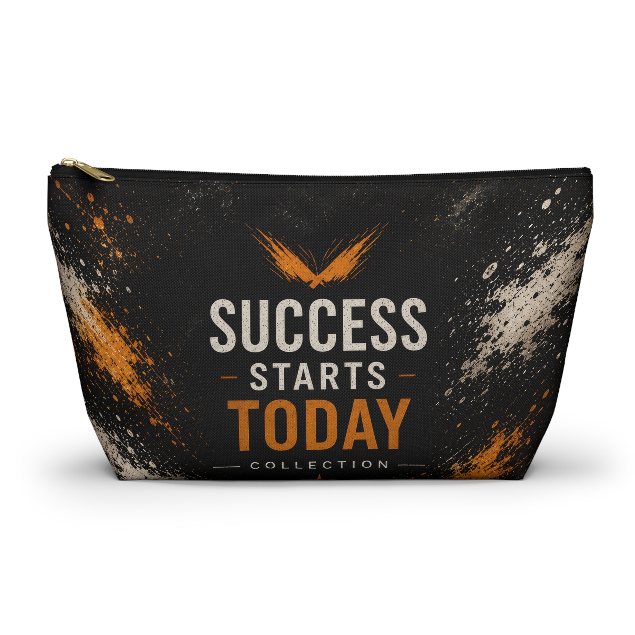 Success Starts Today Accessory Pouch — Motivational T-Bottom Pouch