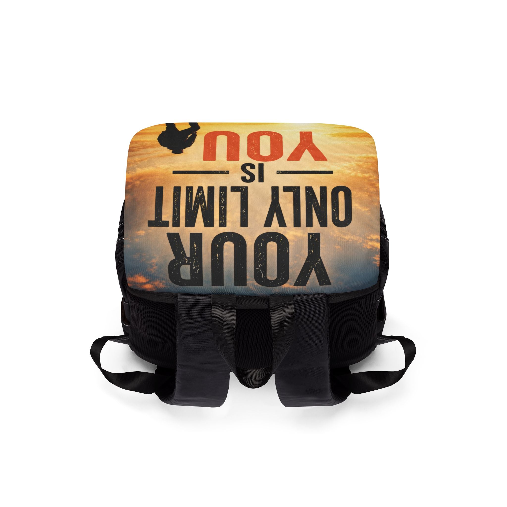 Motivational "Only Limit Is You" Backpack