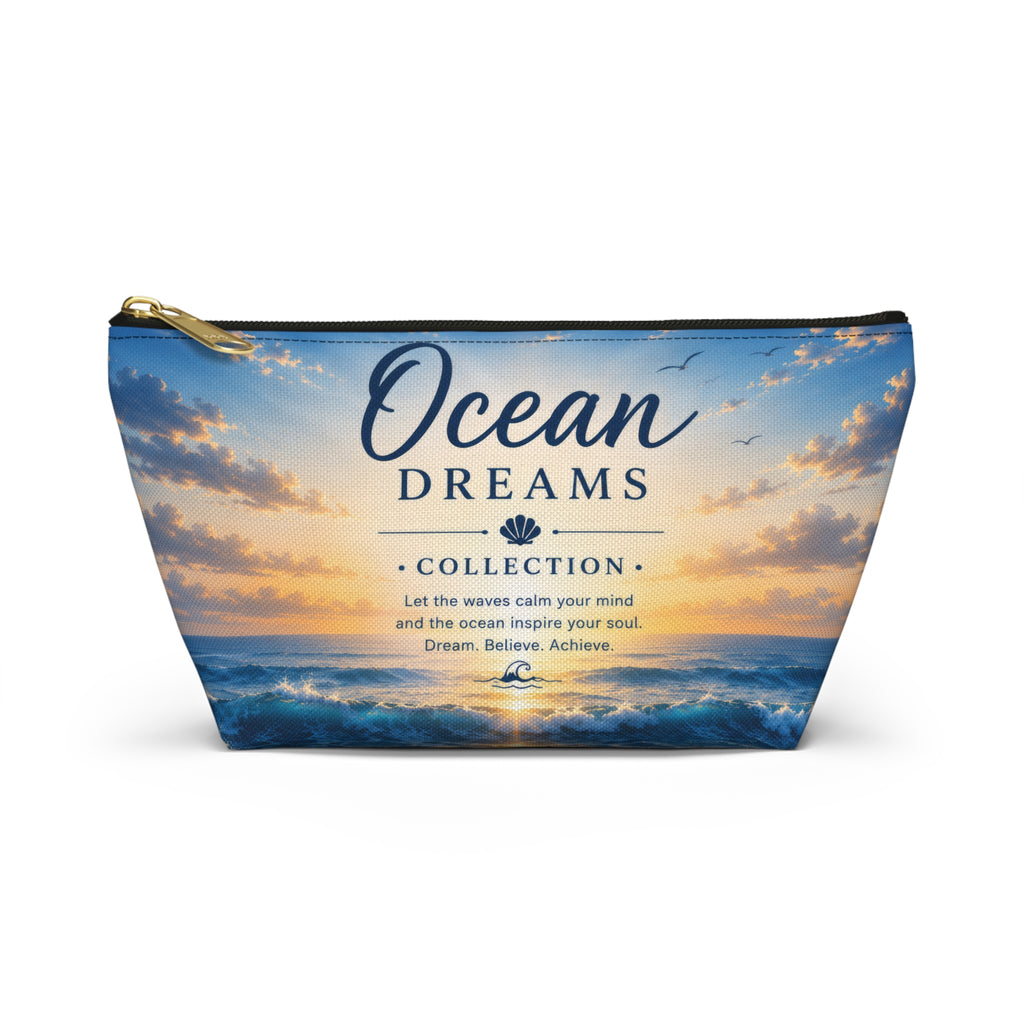 Ocean Dreams Accessory Pouch — Sea Sunset Cosmetic Bag