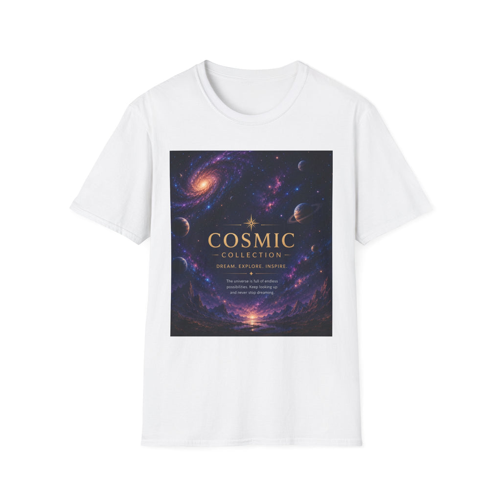 Cosmic Collection Galaxy Tee — 'COSMIC' Space Nebula Graphic T-Shirt