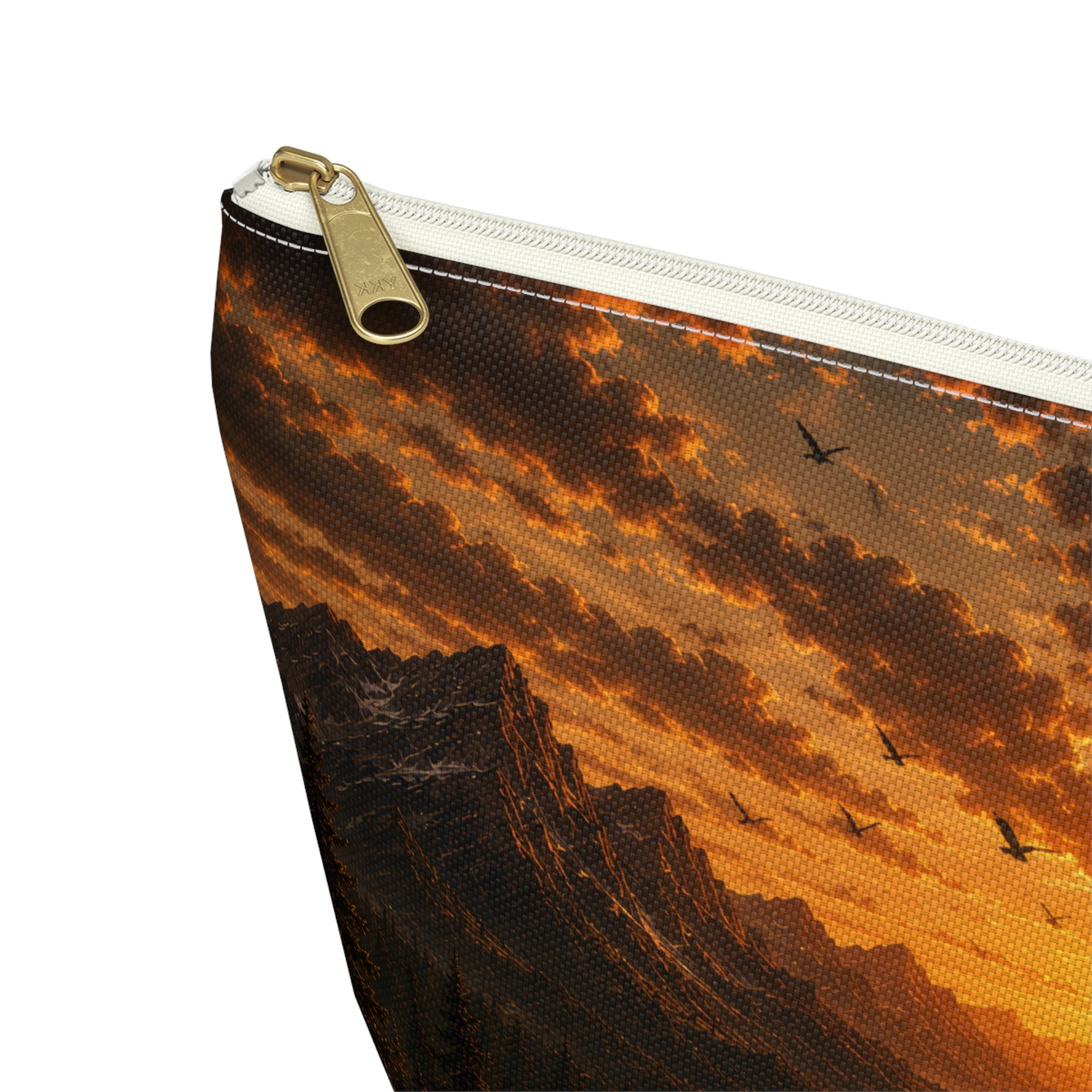 Wild & Free Accessory Pouch — Sunset Mountain Cosmetic Bag