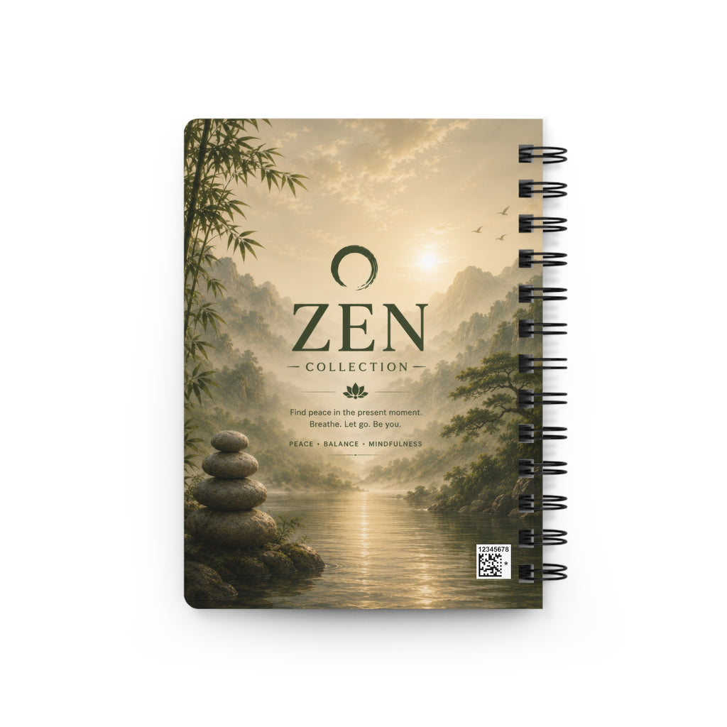 Zen Collection Spiral Journal — Guided Mindfulness Notebook