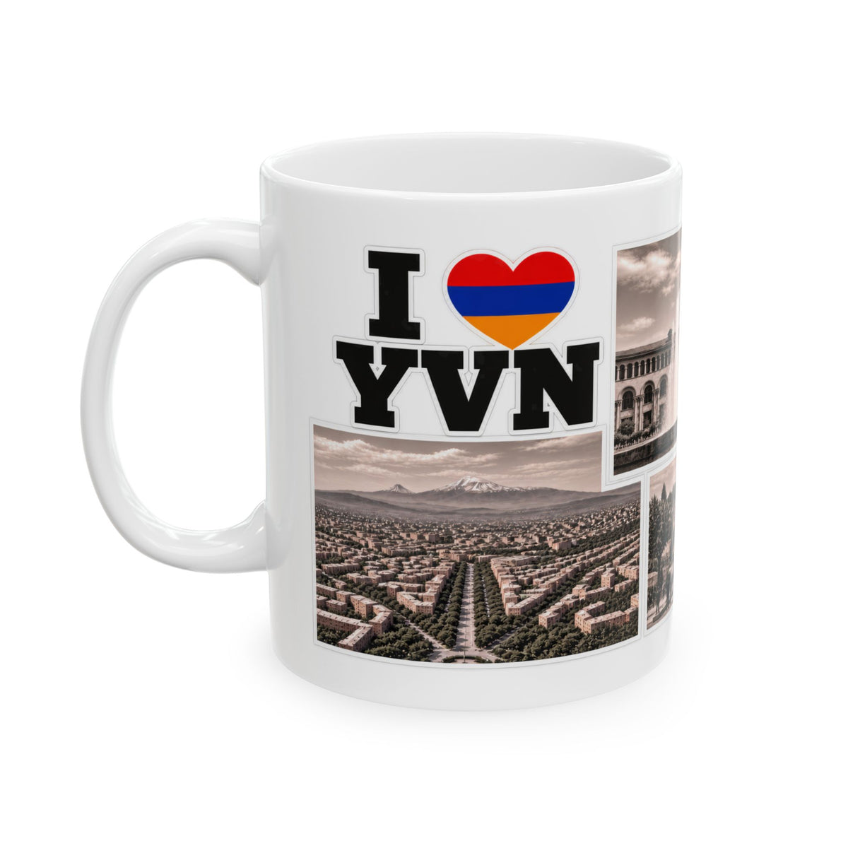 Yerevan Photo Collage Ceramic Mug – Armenian Souvenir Gift (11oz & 15oz)