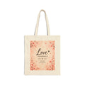 Love Yourself Floral Tote Bag – Self-Care Canvas Shopping Tote