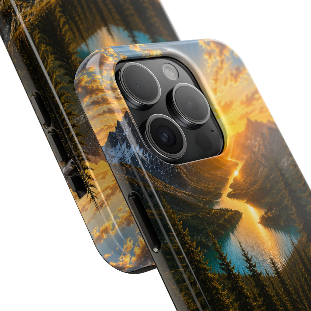 Adventure Awaits Phone Case — Scenic Mountain Landscape Protective Case