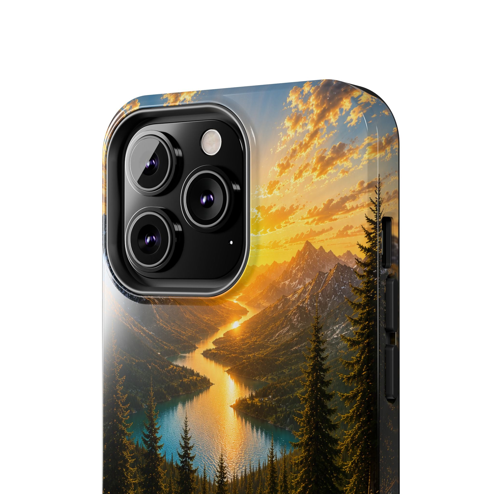 Adventure Awaits Phone Case — Scenic Mountain Landscape Protective Case