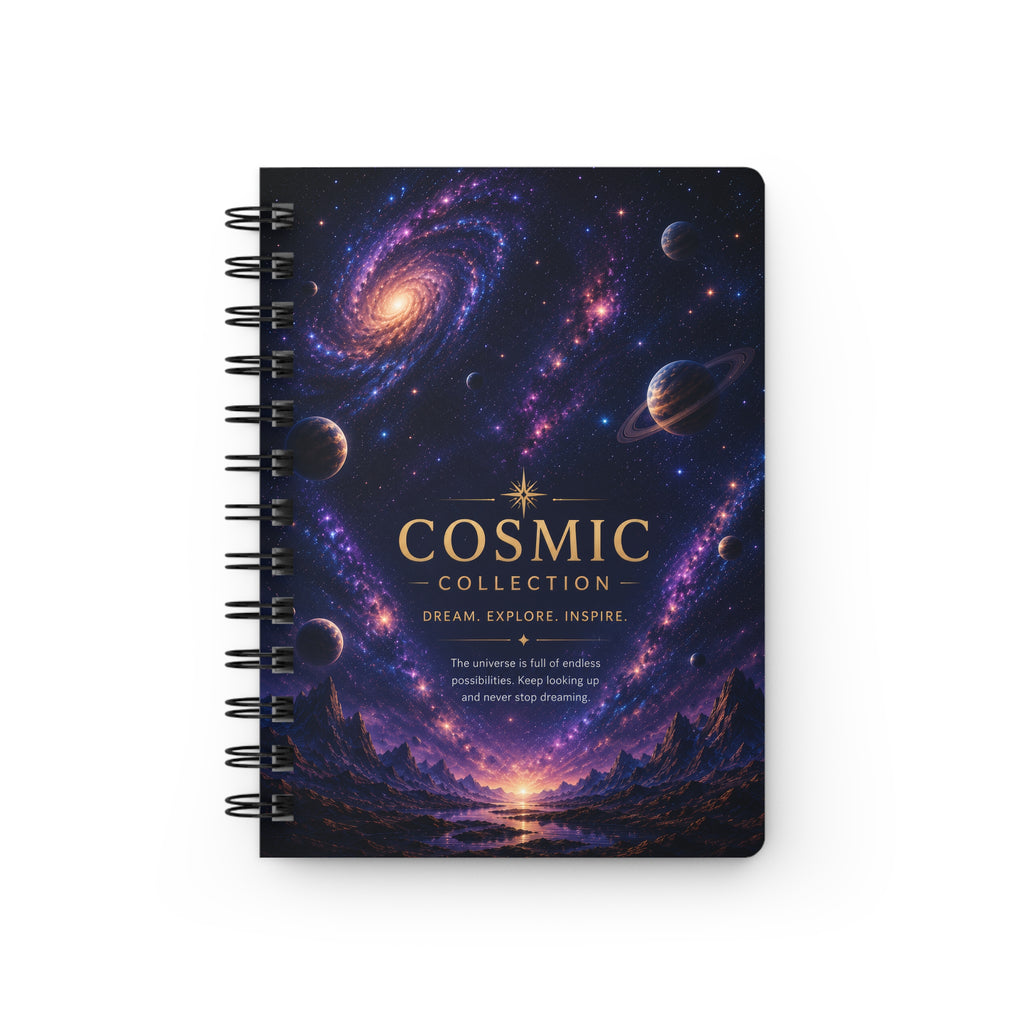Cosmic Spiral Journal — 'Cosmic Collection: Dream. Explore. Inspire.' Galaxy Notebook for Stargazers & Writers