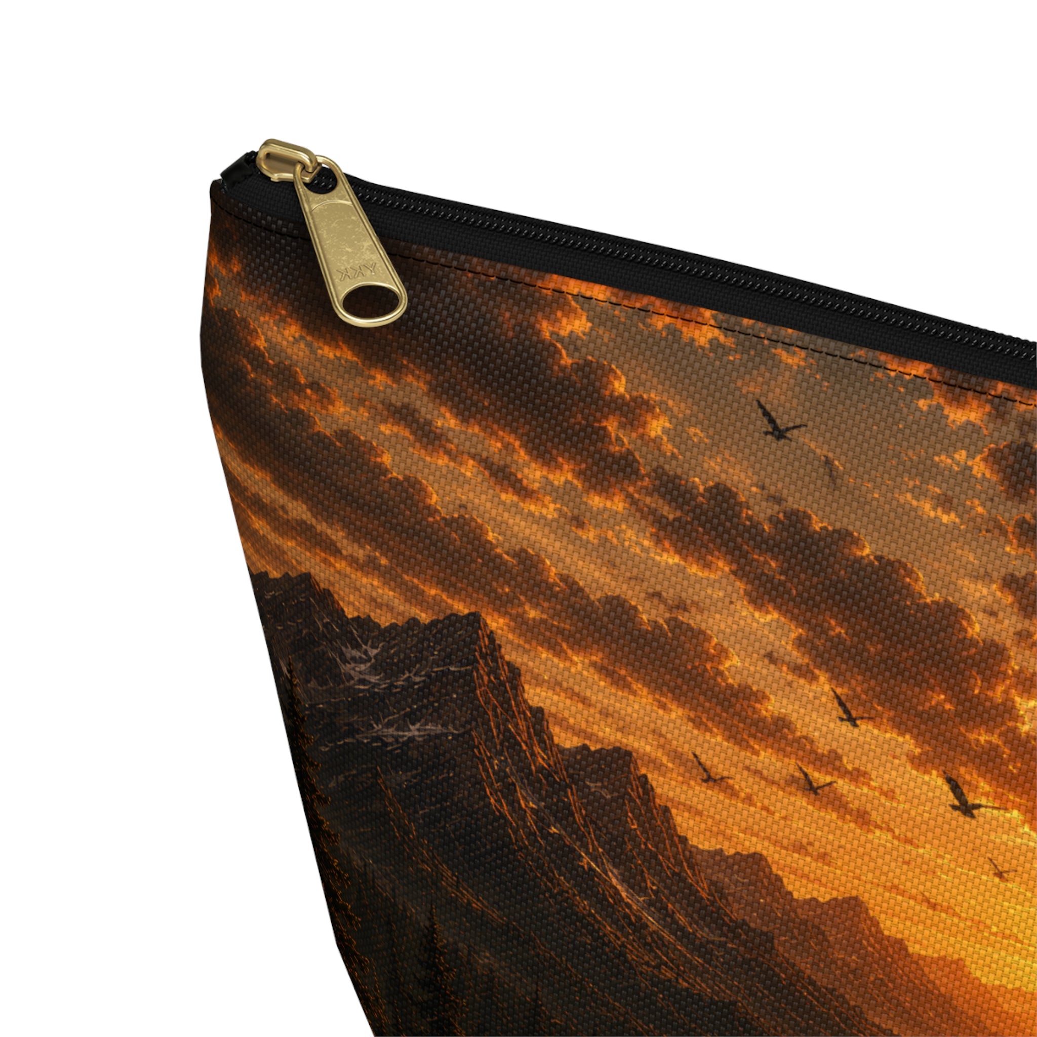 Wild & Free Accessory Pouch — Sunset Mountain Cosmetic Bag