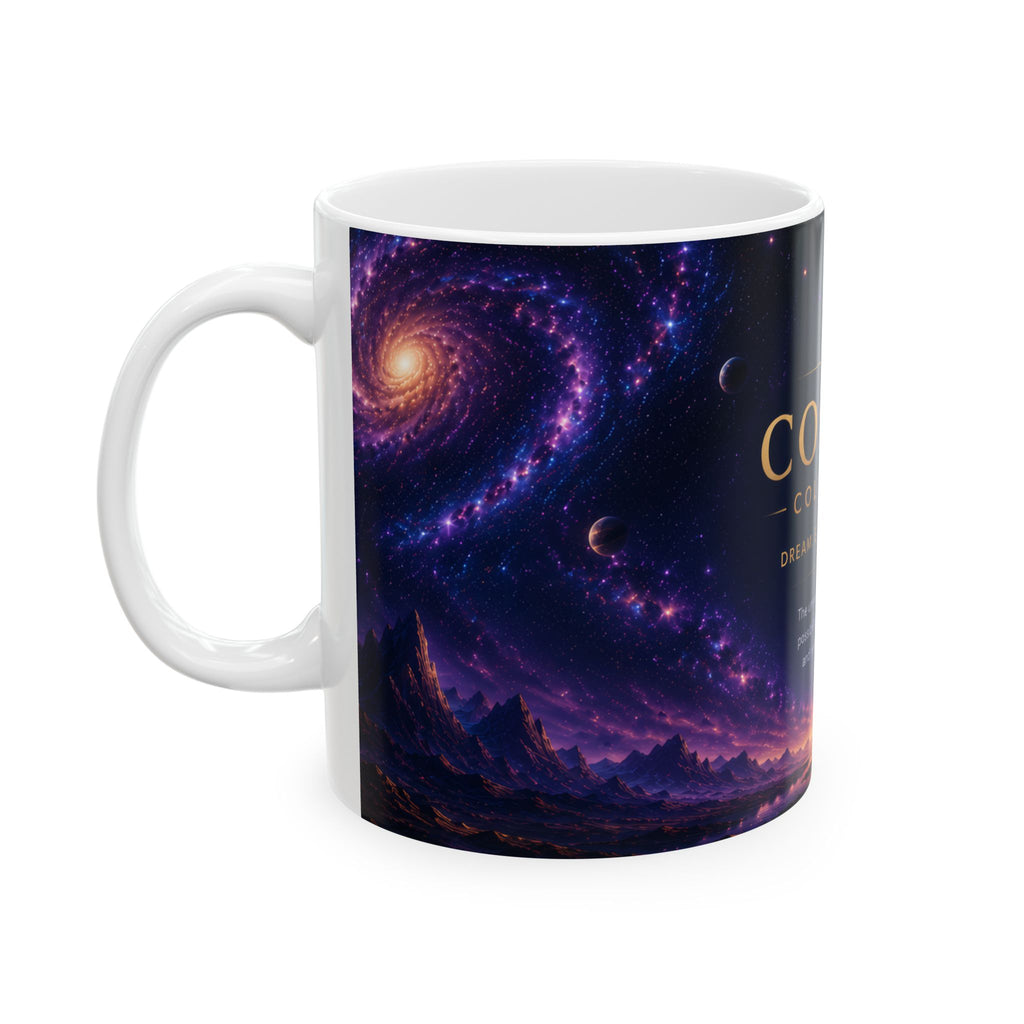 Cosmic Collection Ceramic Mug – Inspirational Space Art Coffee Mug, Galaxy Design, 11oz & 15oz