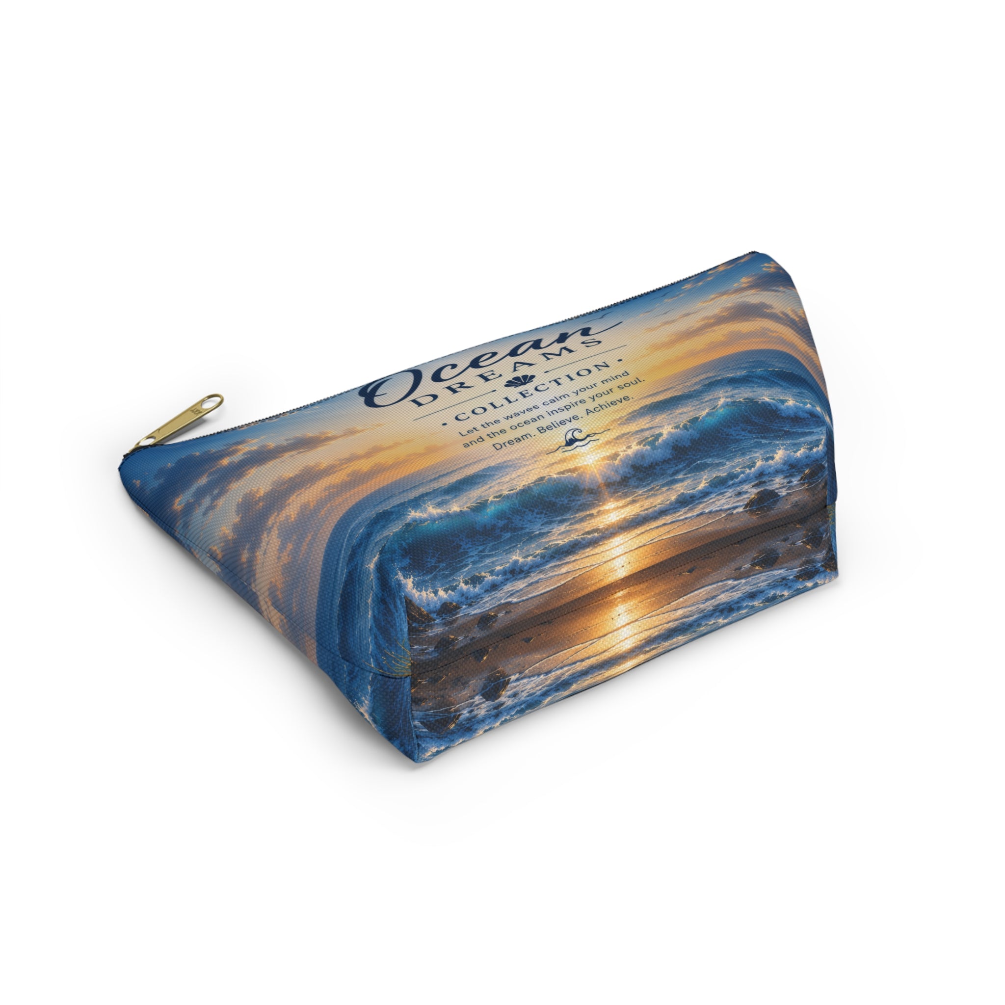 Ocean Dreams Accessory Pouch — Sea Sunset Cosmetic Bag