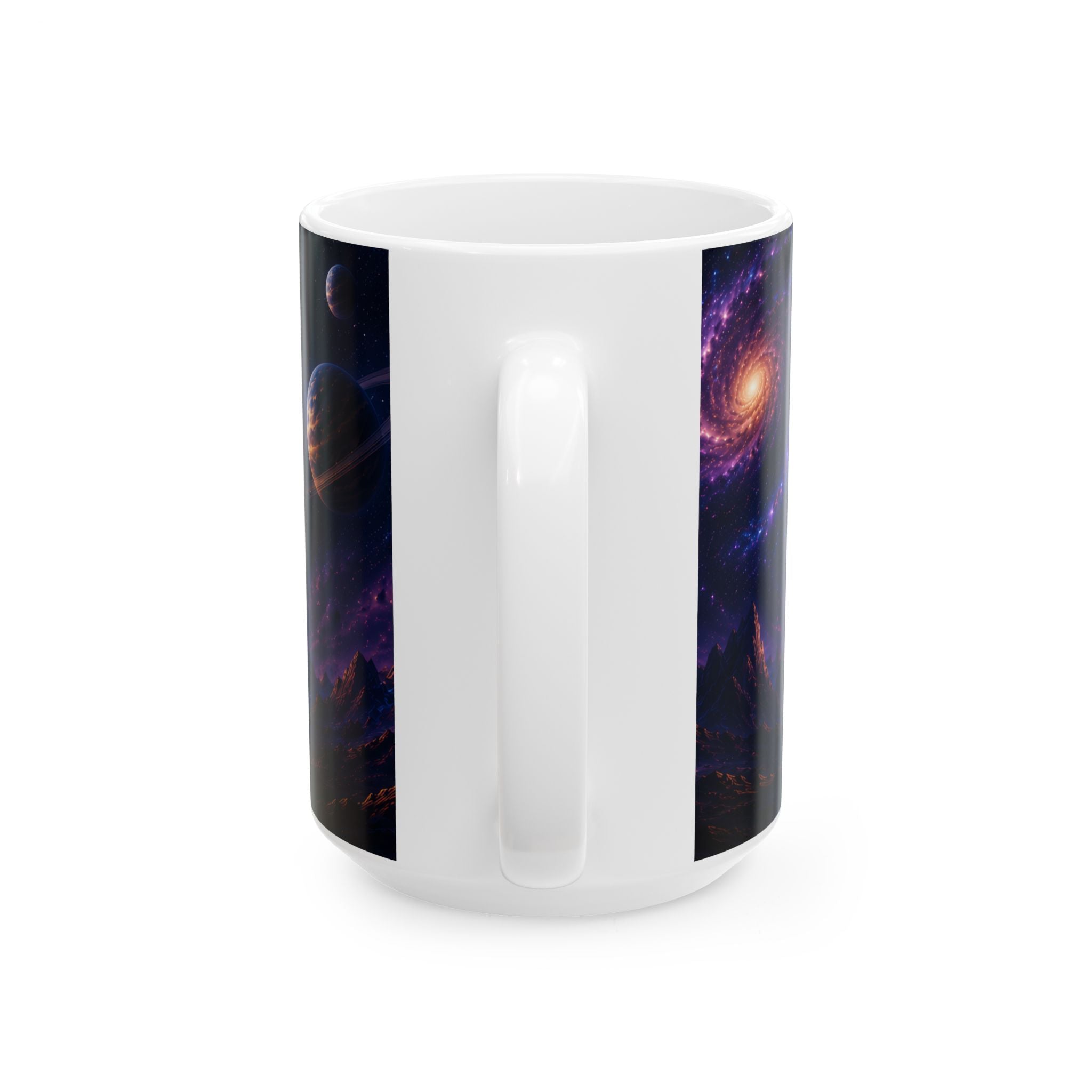 Cosmic Collection Ceramic Mug – Inspirational Space Art Coffee Mug, Galaxy Design, 11oz & 15oz