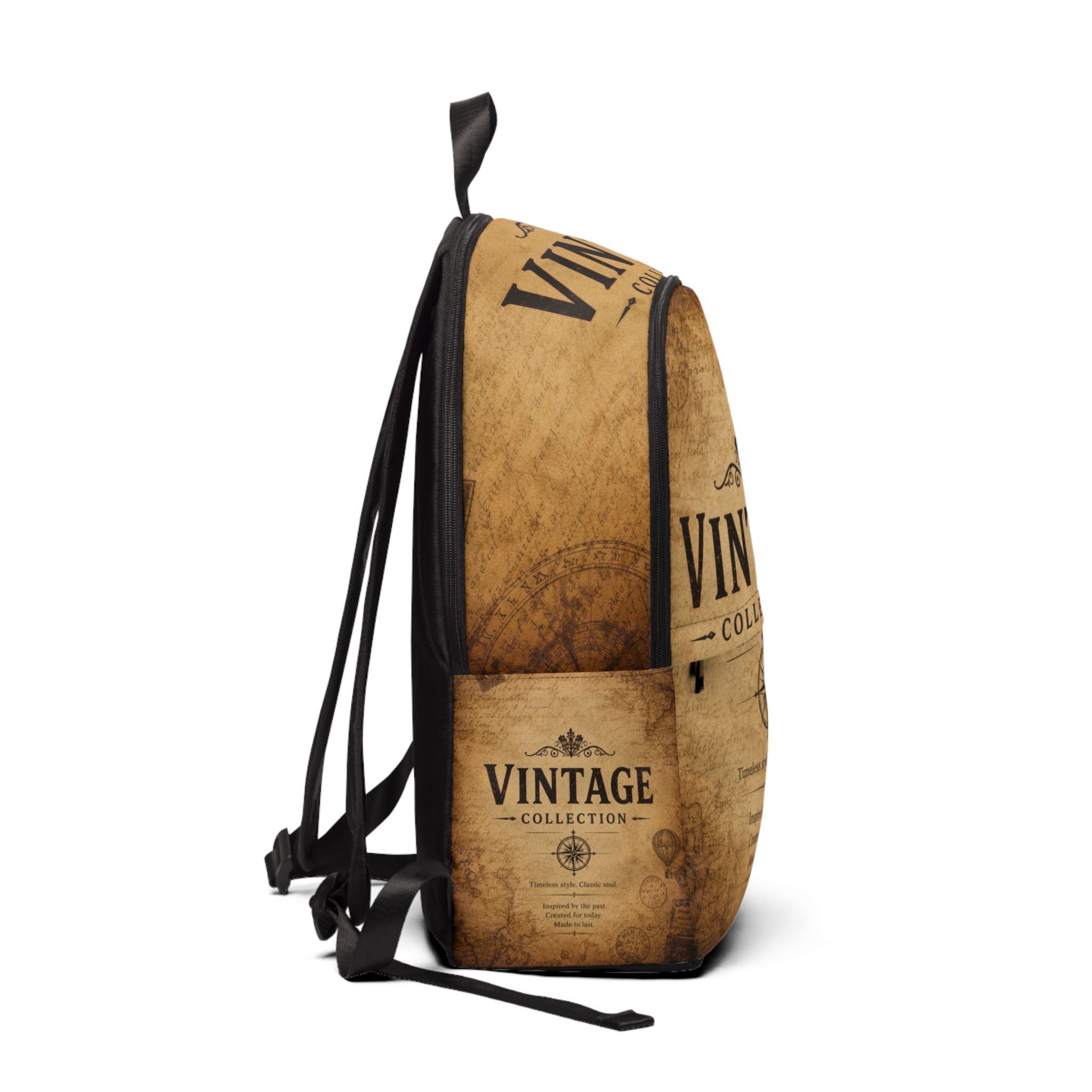 Vintage Collection Backpack — Retro Brown Travel & School Bag