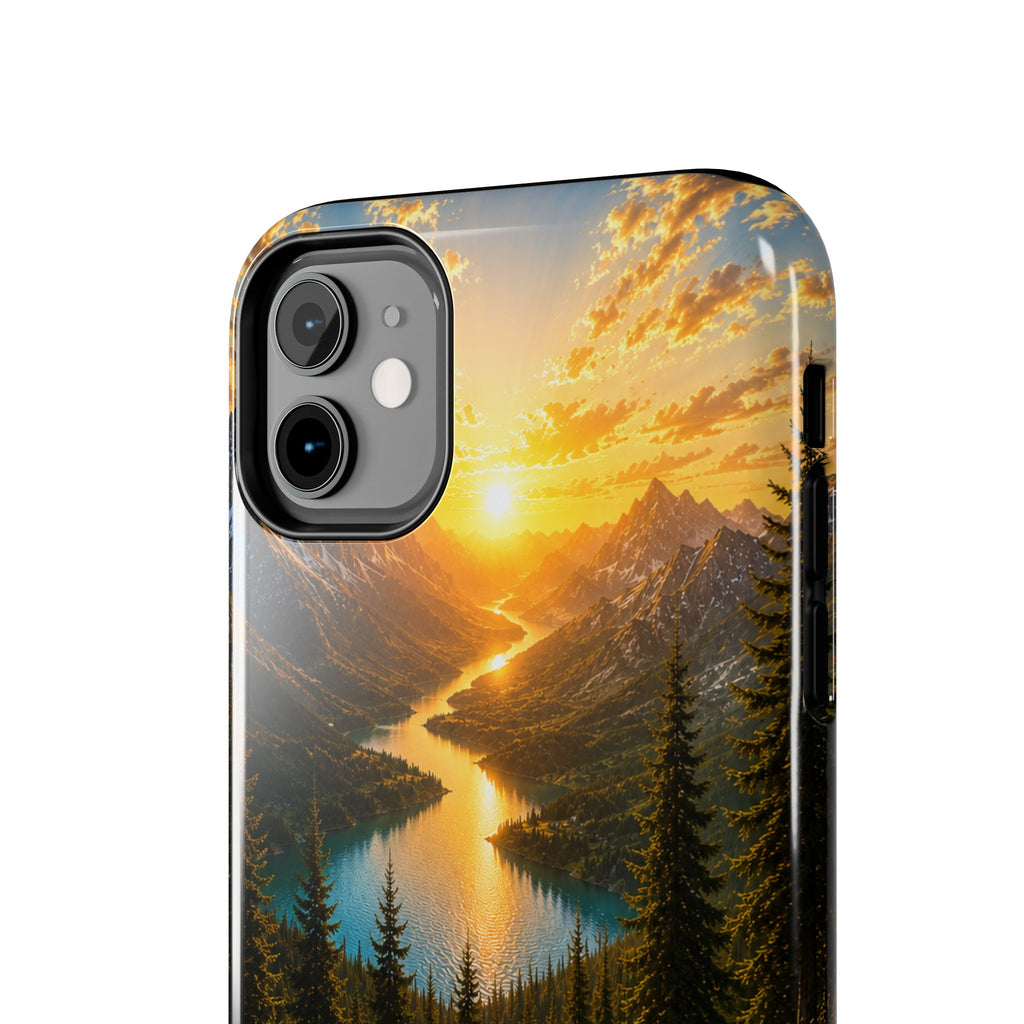 Adventure Awaits Phone Case — Scenic Mountain Landscape Protective Case