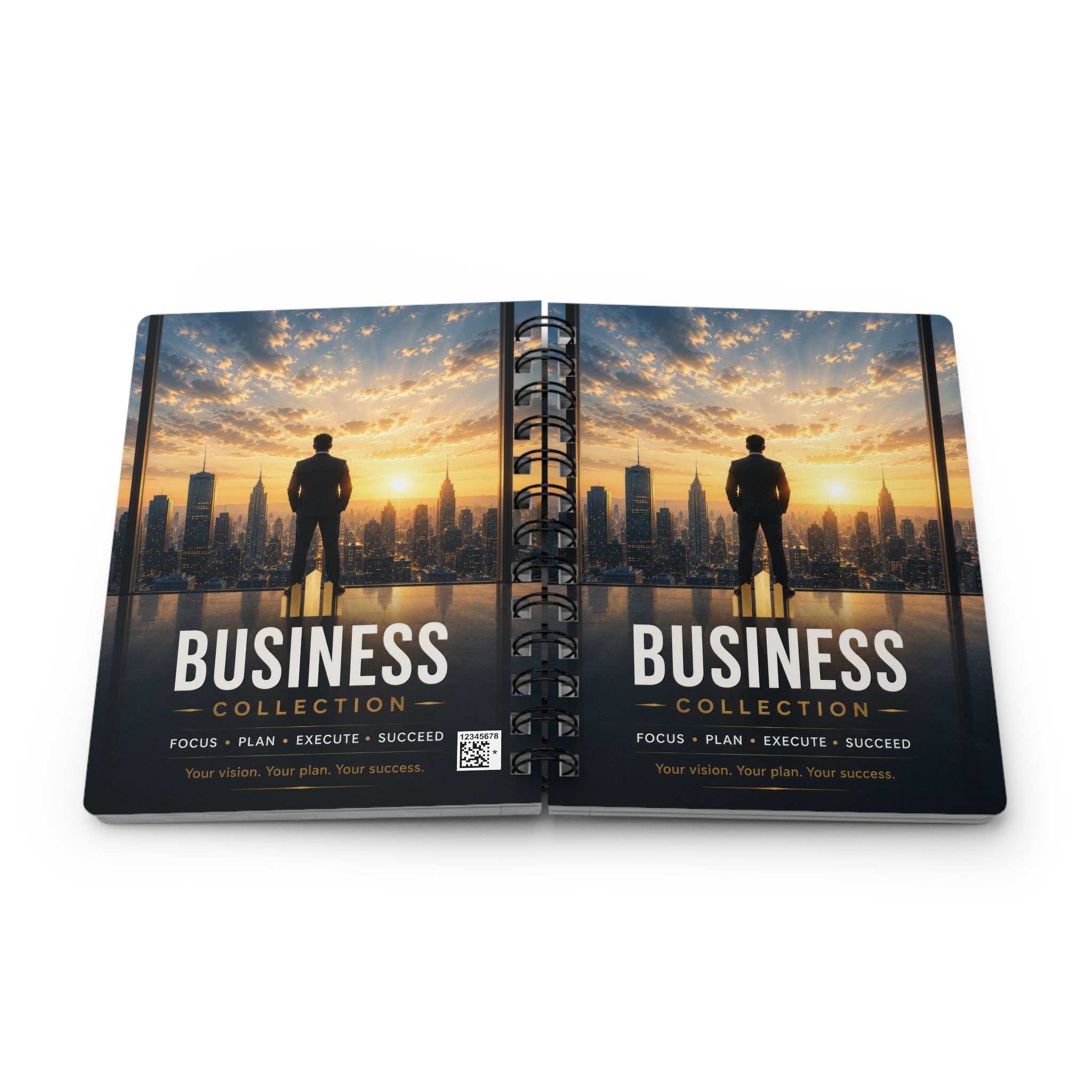 Business Journal — Spiral-Bound Success Planner (Focus • Plan • Execute • Succeed)