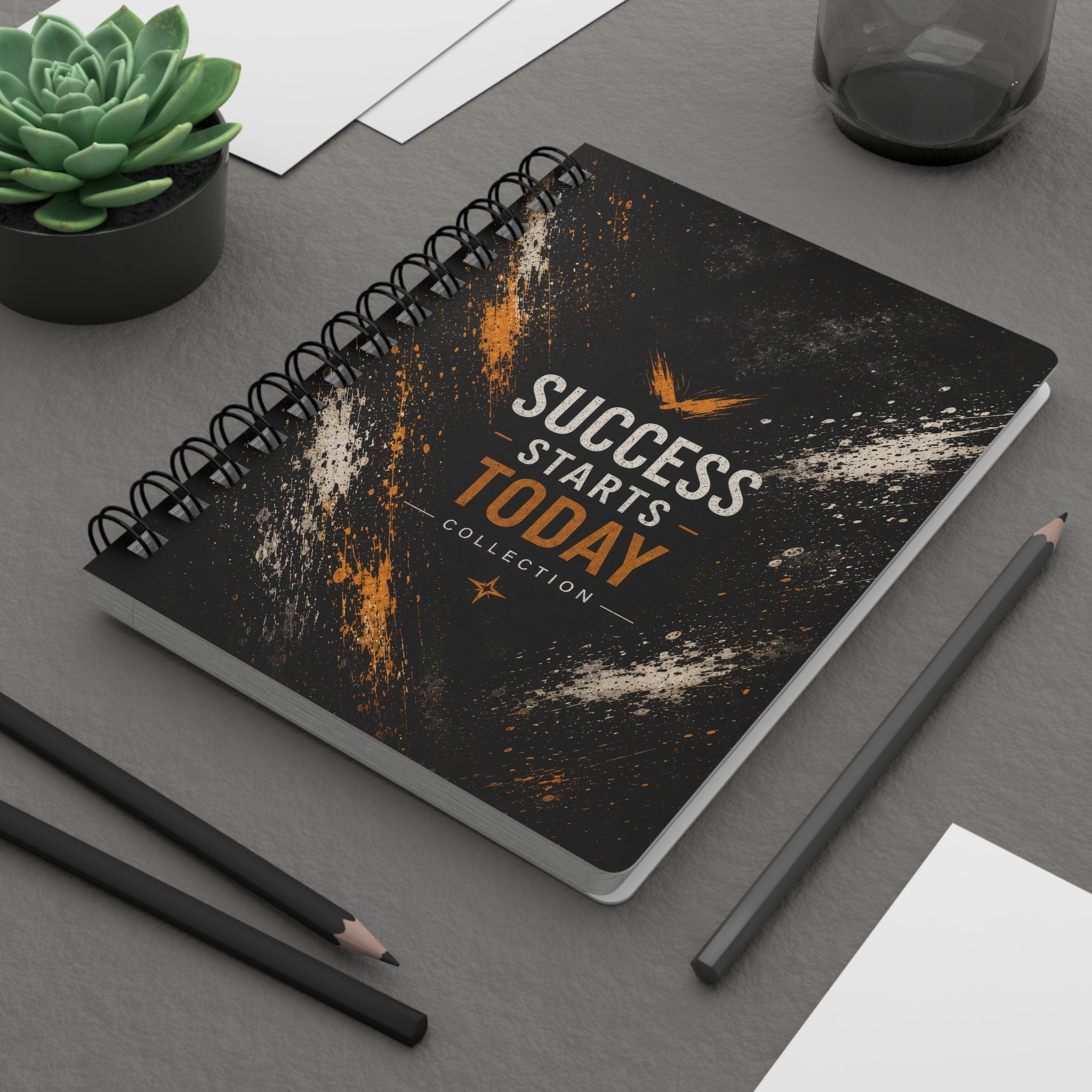 Success Starts Today Spiral Journal — Motivational Goal Planner