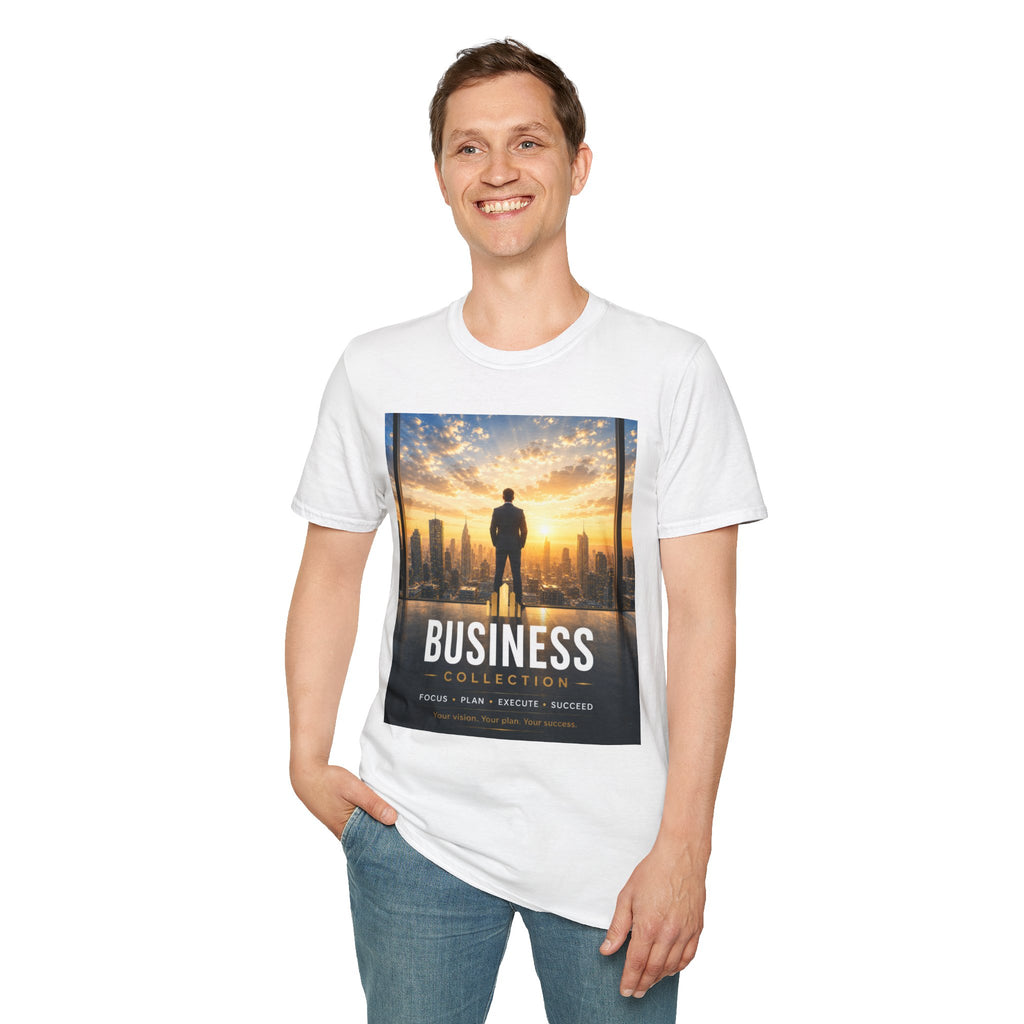 Business Collection T-Shirt — Inspirational City Skyline Success Tee